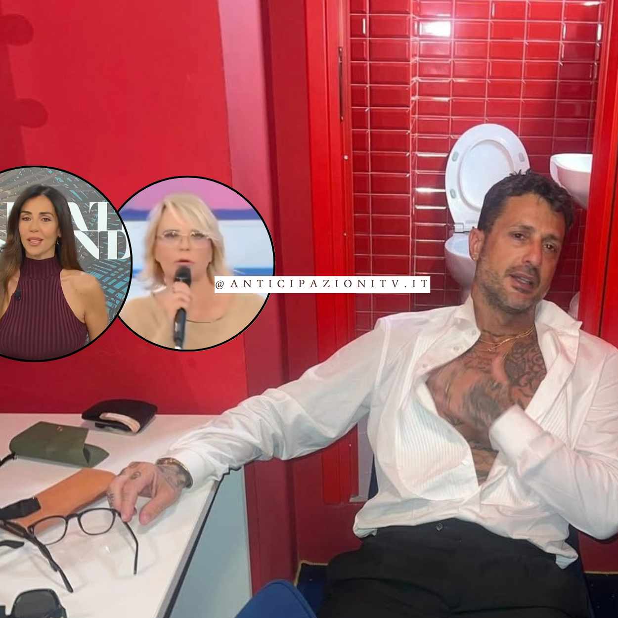 Fabrizio Corona podcast Falsissimo - retroscena Temptation Island - dinamiche costruite