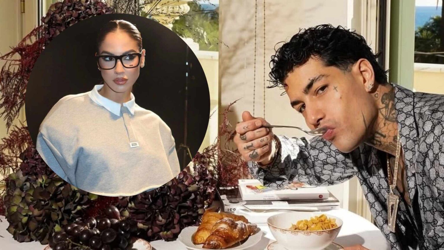 Tony Effe e il supporto di Giulia De Lellis per Sanremo 2025.