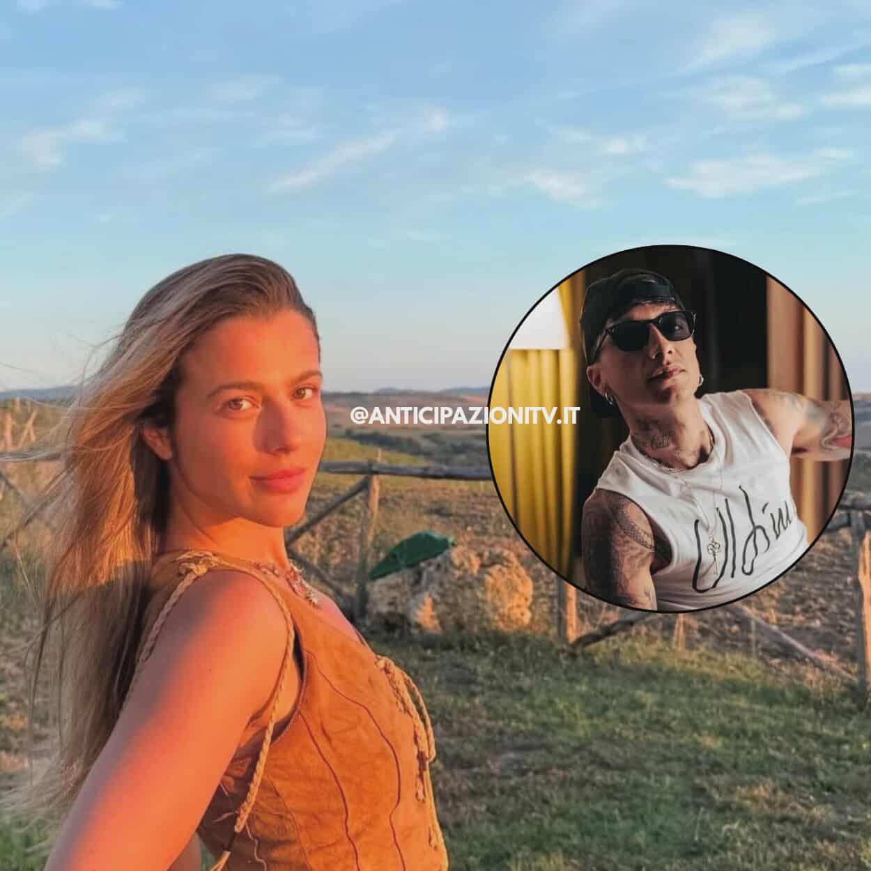 Jacqueline Luna Di Giacomo in aeroporto con valigia mentre rientra in Italia