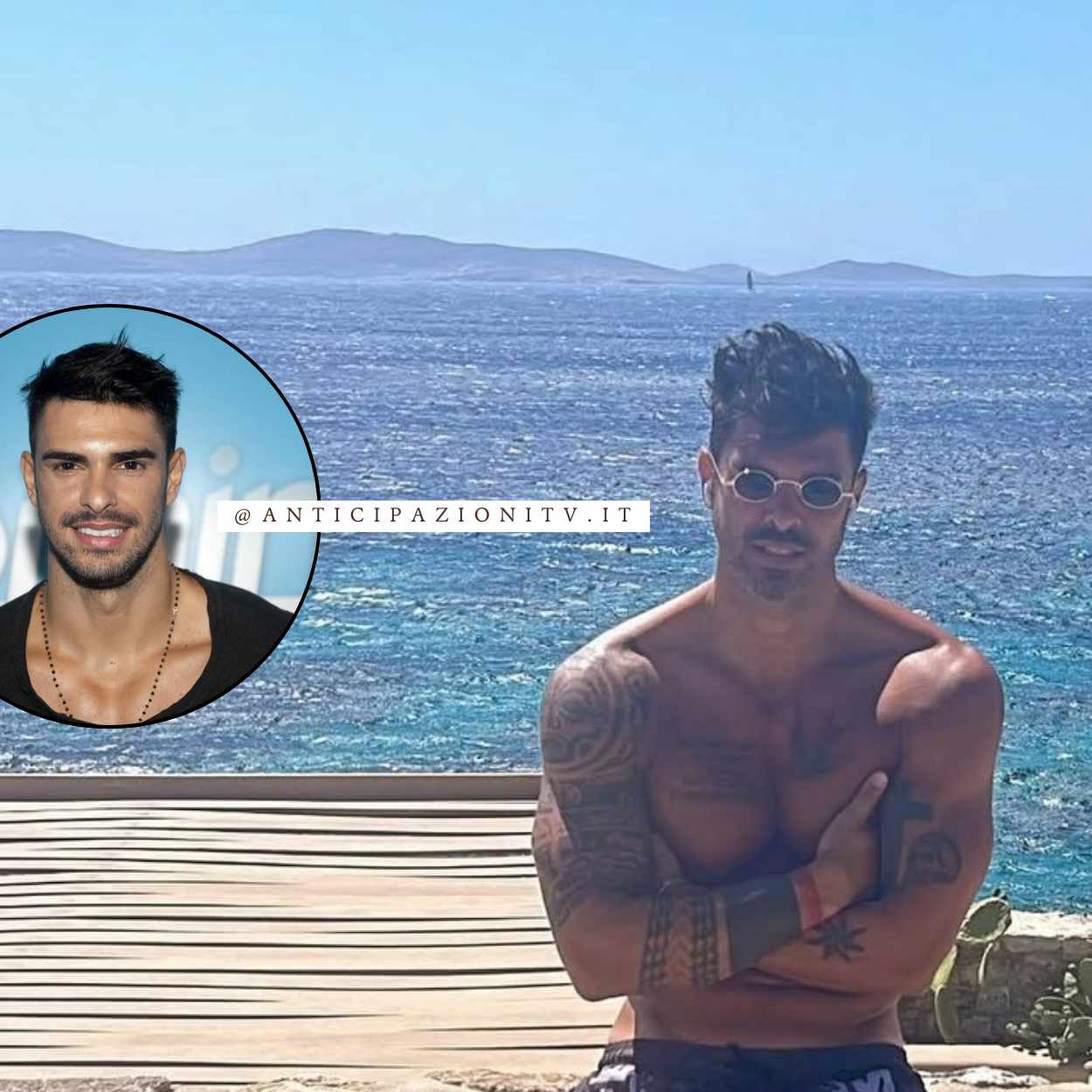 Cristian Gallella con la nuova compagna Federica Ficara