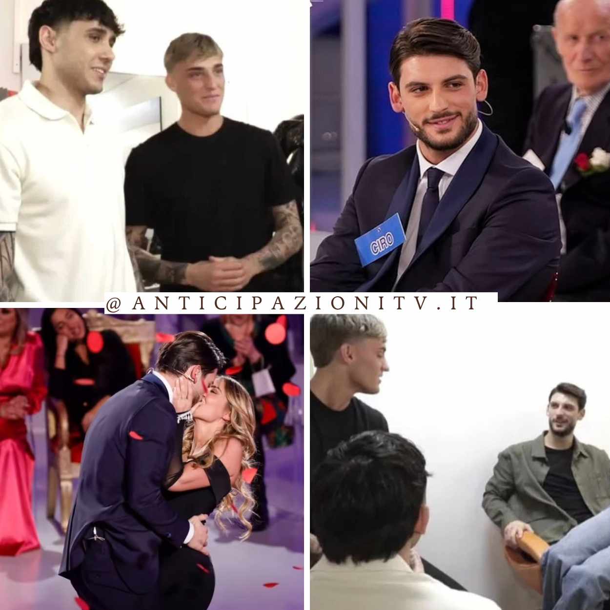 Francesco De Ioannon e Ciro Solimeno durante l'incontro dopo la scelta a Uomini e Donne.