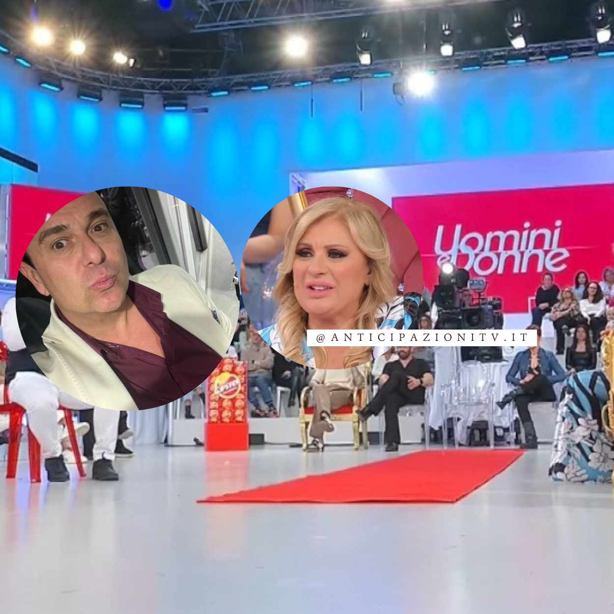 Trono Tina Cipollari Uomini e Donne Cosimo esterna Pasqua cioccolato