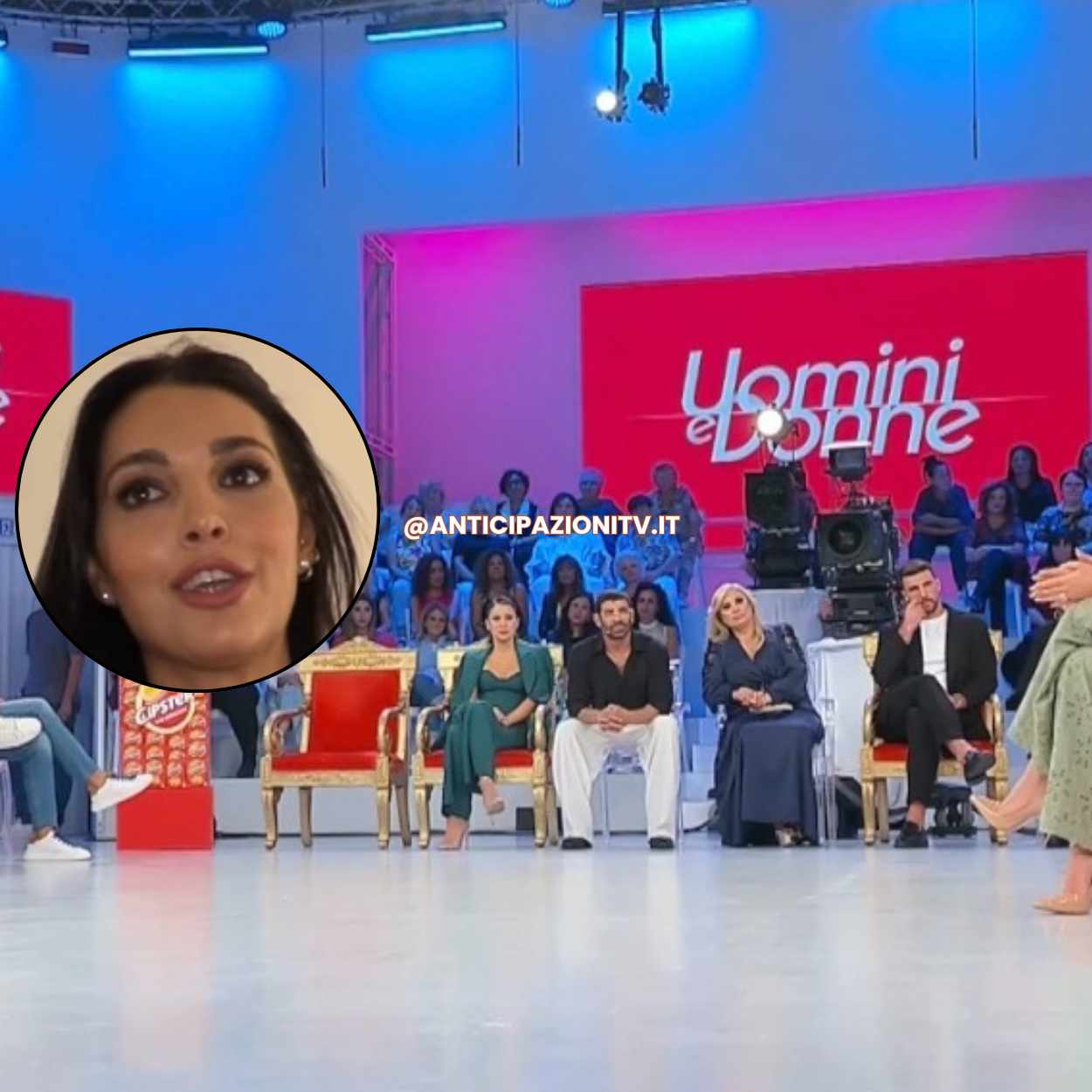 Cristiana Anania e Flavio Ubirti in studio a Uomini e Donne, puntata 23 settembre 2025.