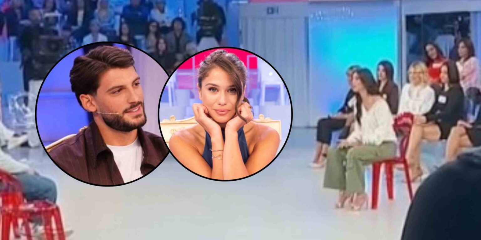 Studio di Uomini e Donne durante la registrazione del 6 gennaio 2026 con discussioni nel Trono Over e confronto tra corteggiatrici nel trono di Ciro Solimeno.