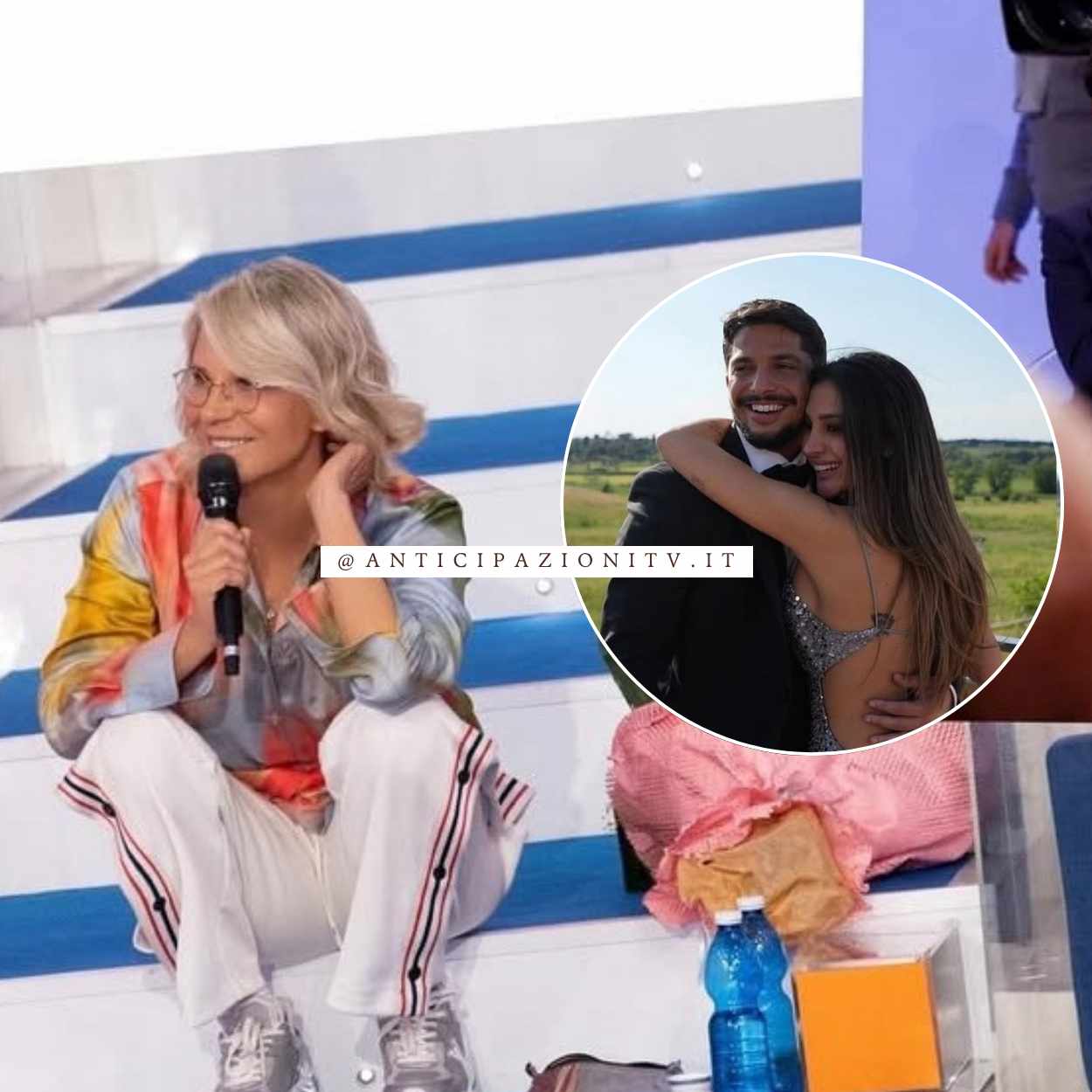 Maria De Filippi durante la puntata speciale di Uomini e Donne in prima serata