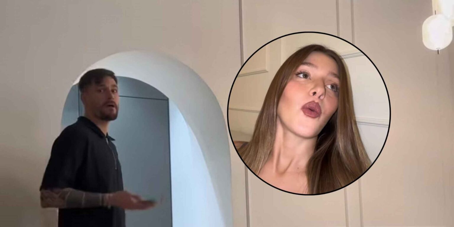 Video social di Andrea Zelletta e Natalia Paragoni che annunciano il secondo figlio