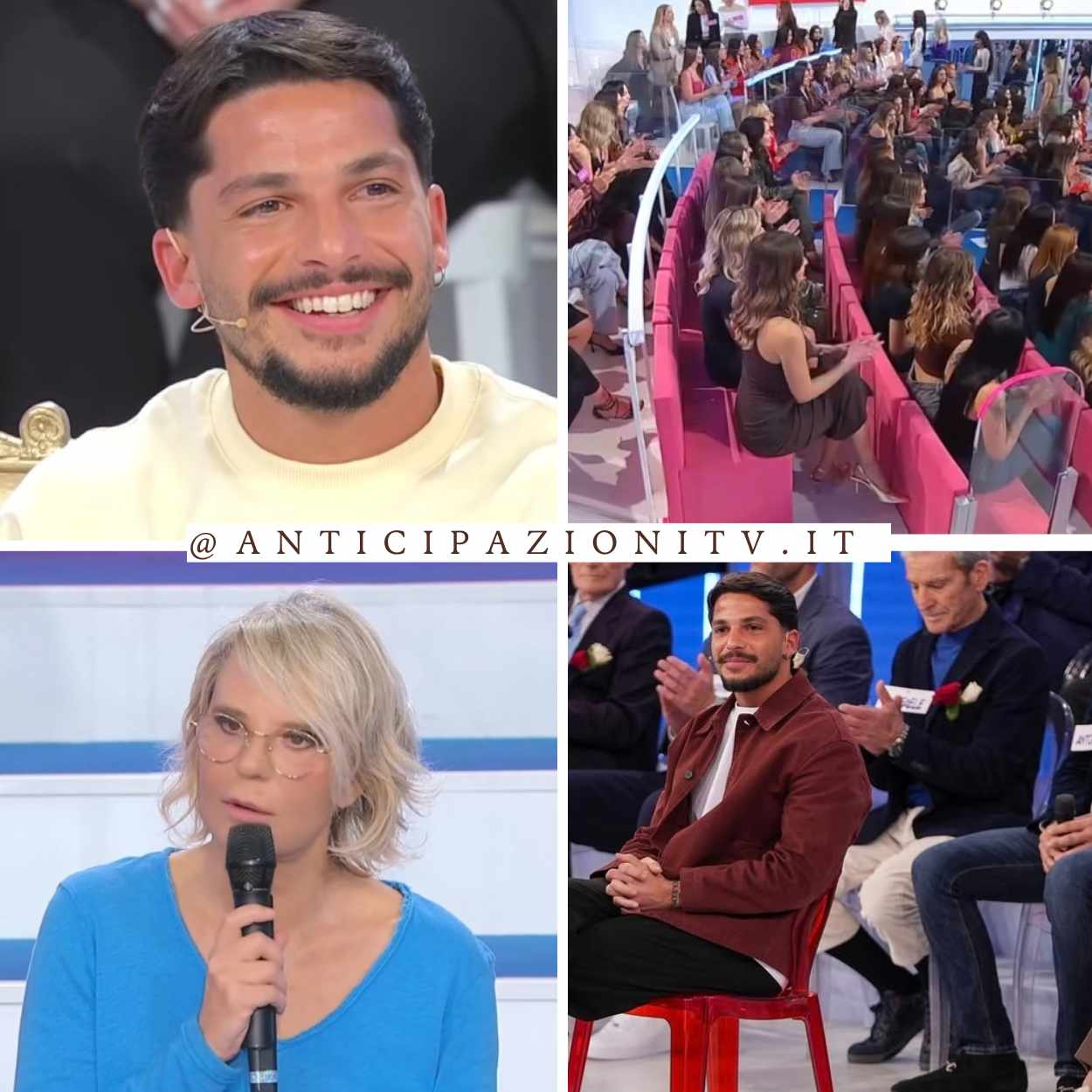 Gianmarco Steri durante la registrazione di Uomini e Donne del 18 febbraio 2025 mentre prende una decisione importante.