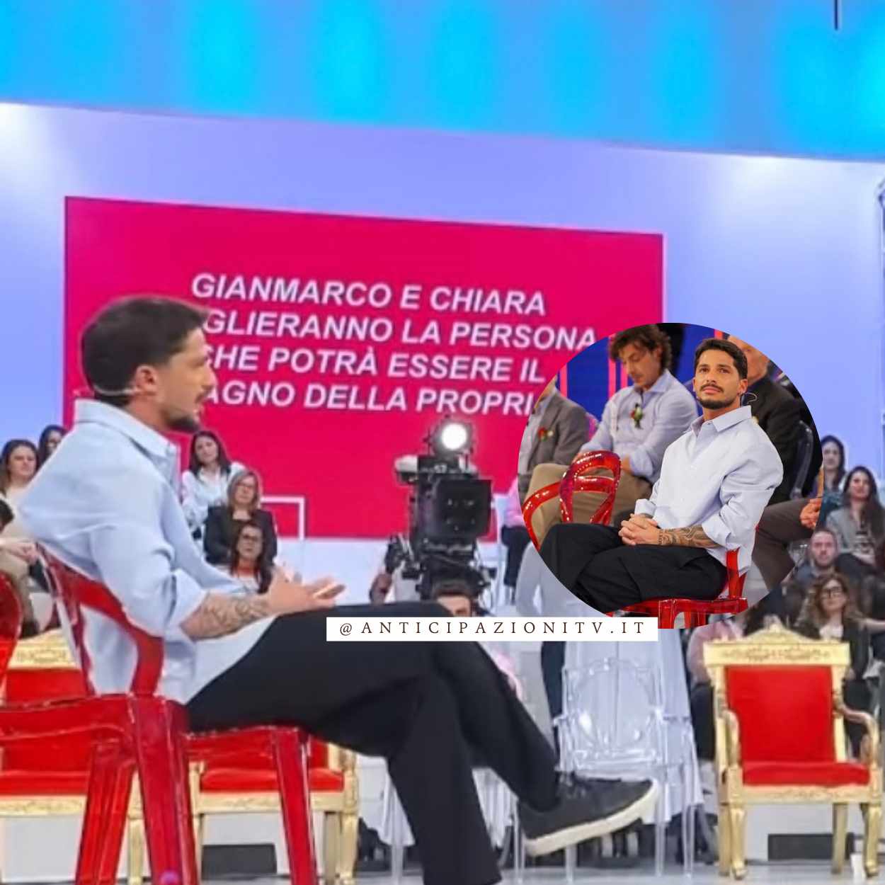 Registrazione Uomini e Donne 19 febbraio 2025: Gianmarco furioso, sfilata e baci tra i protagonisti del programma.