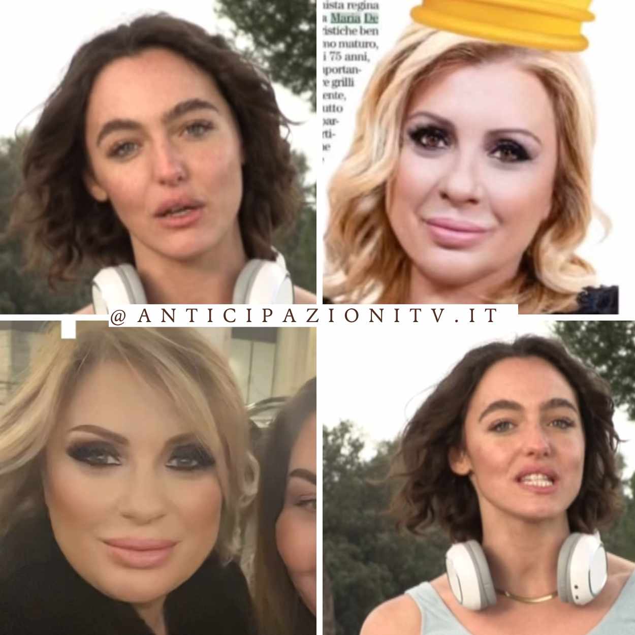 Chiara nuova tronista a Uomini e Donne e Tina Cipollari durante la registrazione del 28 gennaio 2025.