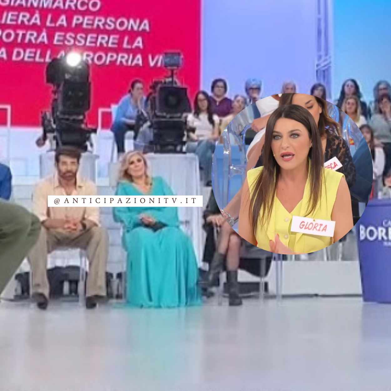 La studio di Uomini e Donne Over e Gloria Nicoletti