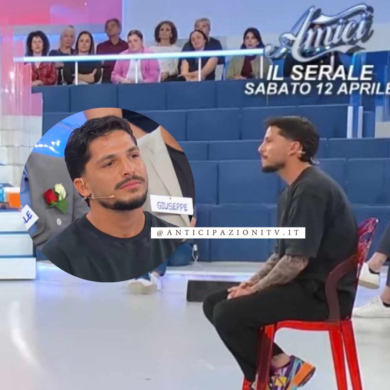 Gianmarco Steri e Francesca Polizzi durante un momento dell’esterna a Uomini e Donne