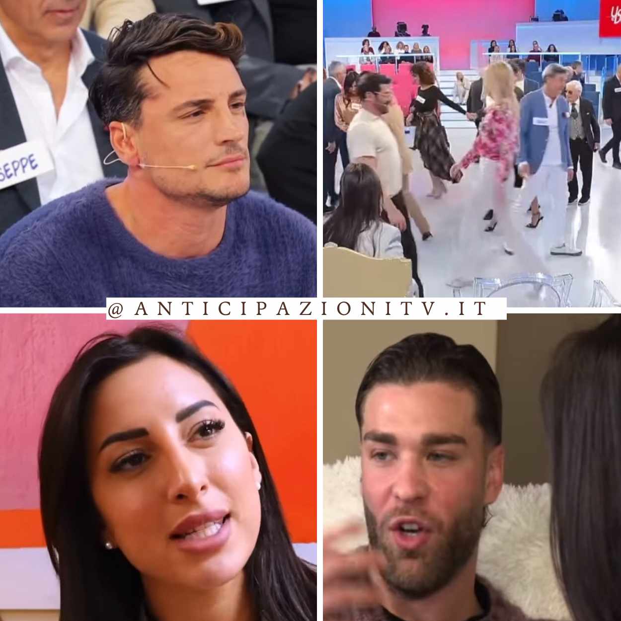 Francesca Sorrentino a Uomini e Donne alle prese con segnalazioni su Gianmarco Meo e Gianluca Costantino prima della scelta.