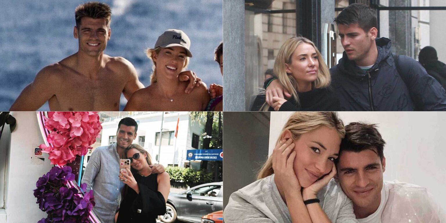 Alice Campello e Alvaro Morata insieme posa foto