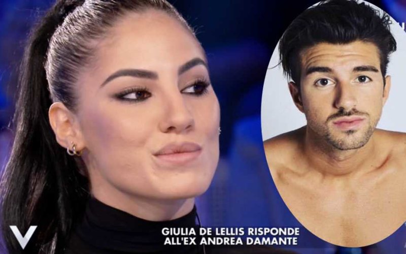 Uomini e Donne gossip, Andrea Damante risponde (a modo suo) alle parole di Giulia De Lellis