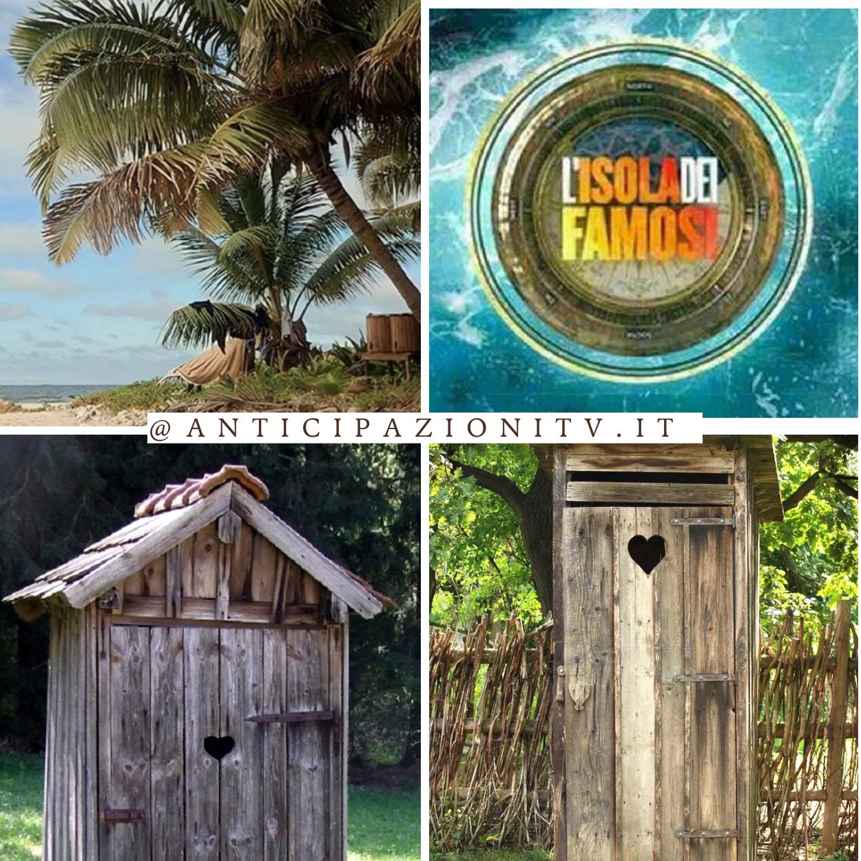 Bagno rudimentale sull’Isola dei Famosi per i naufraghi