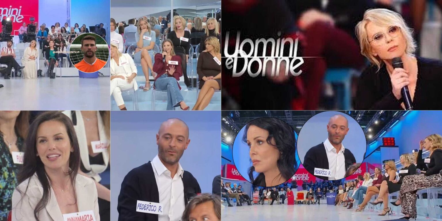 Emanuela Federico R e Annamaria durante un confronto a Uomini e Donne