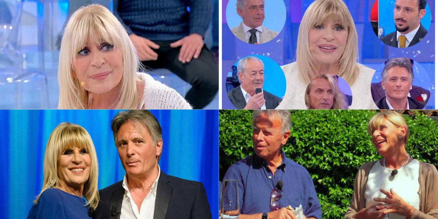 Gemma Galgani al centro studio mentre ripercorre le sue frequentazioni a Uomini e Donne