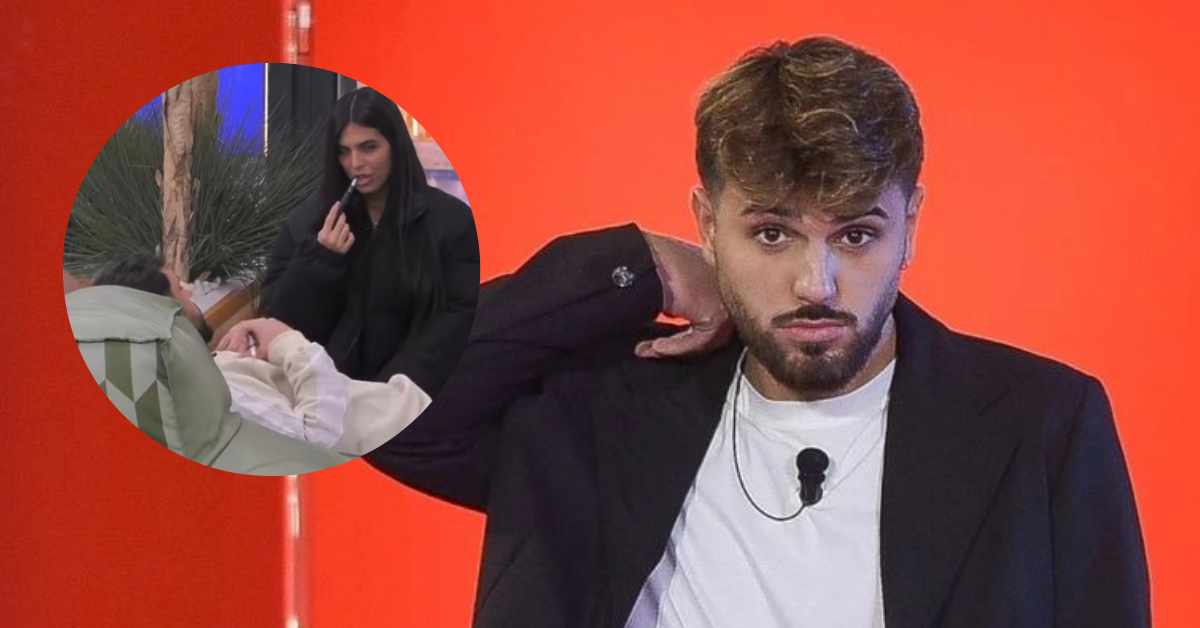 Alfonso D’Apice e Federica Petagna al Grande Fratello durante un confronto.