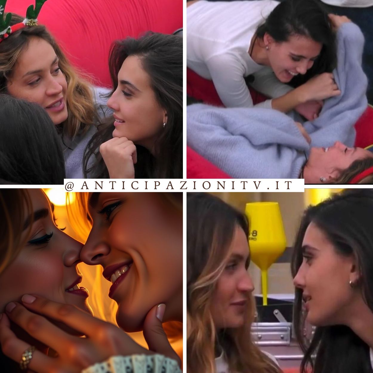 Helena Prestes e Zeudi Di Palma insieme nella Casa del Grande Fratello.