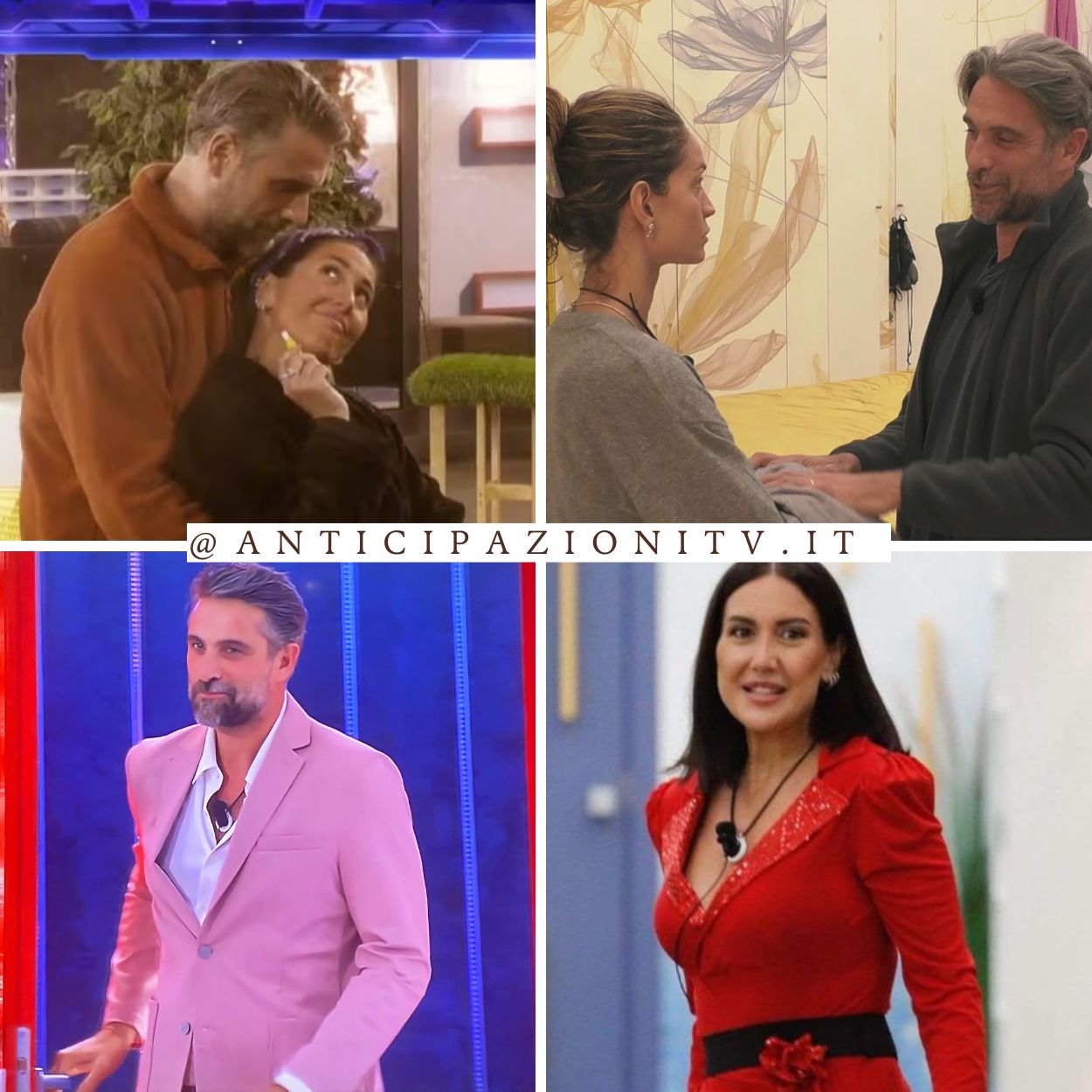 Jessica Morlacchi e Luca Calvani discutono al Grande Fratello.