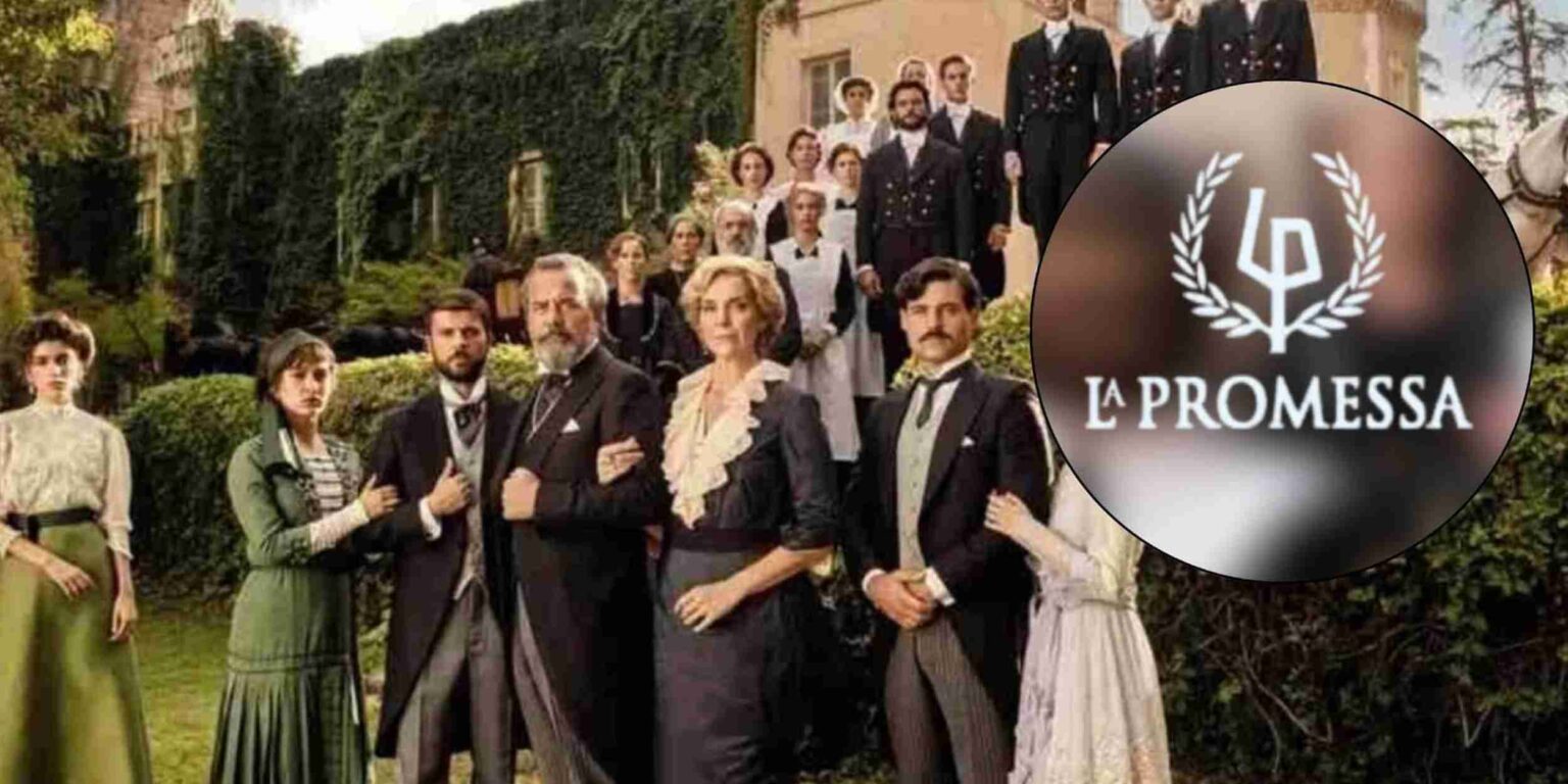 Jana e Manuel nel palazzo dei Luján nella soap La Promessa