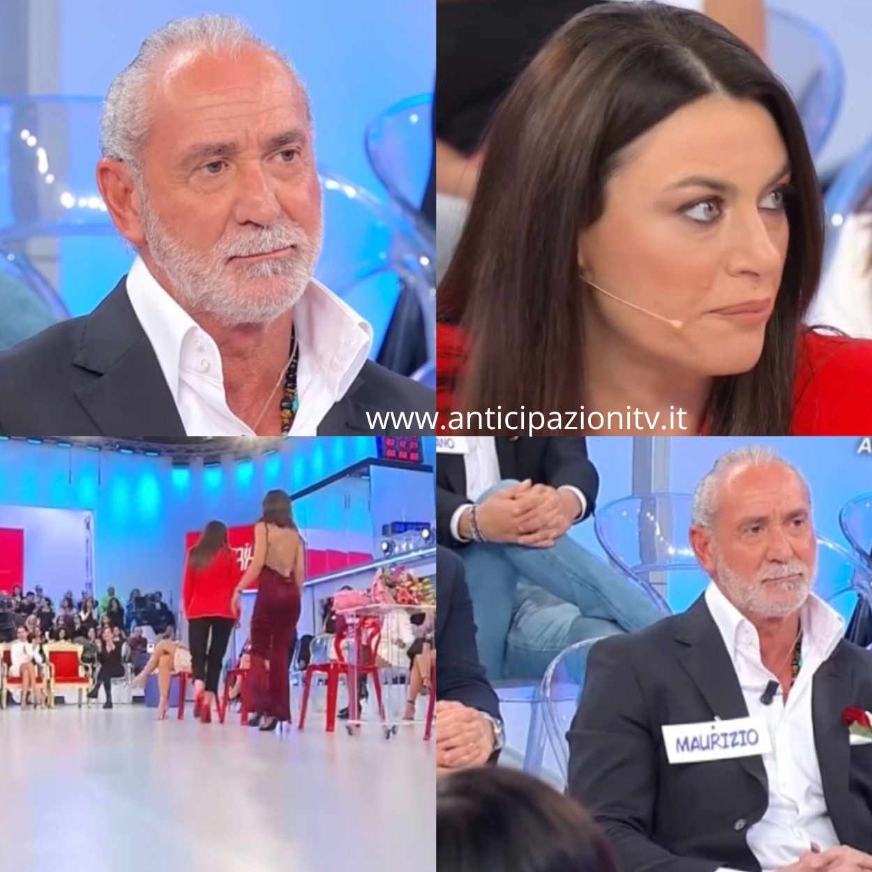 Maurizio Rocchi e Gloria Nicoletti discutono a Uomini e Donne.