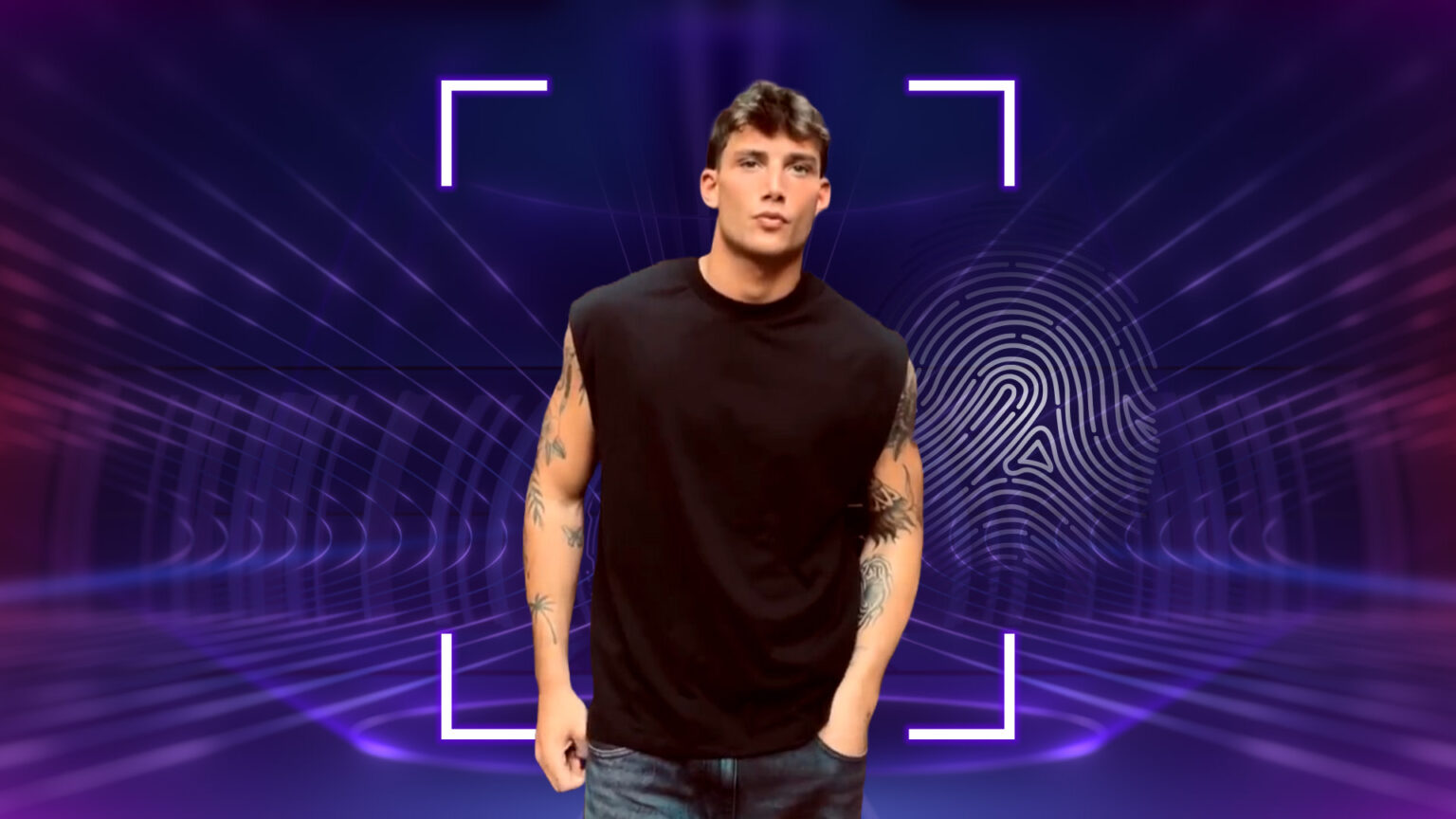 Tommaso Franchi, foto prelevata sul sito ufficiale del Grande Fratello