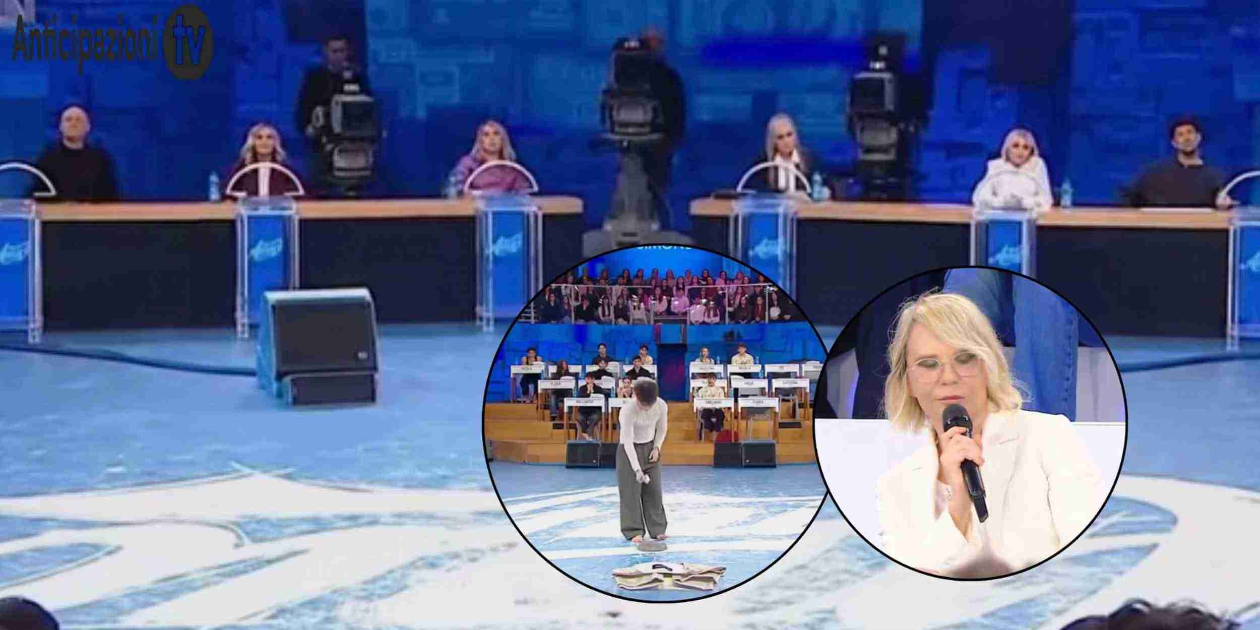 Allievi di Amici 25 in casetta dopo la comunicazione dei prof sugli esclusi dal Serale, con focus su Valentina, Caterina, Plasma e Giulia.