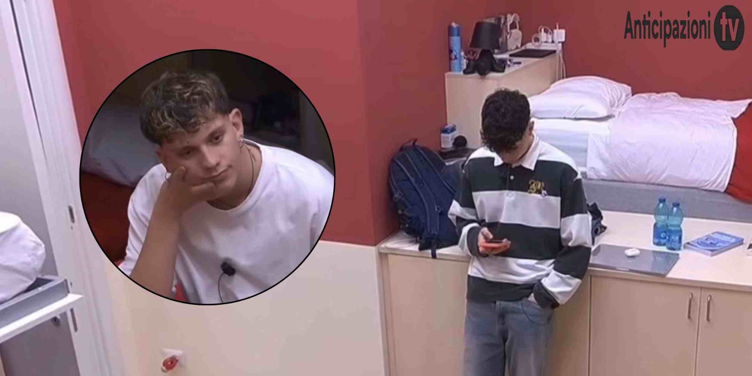 Riccardo Stimolo e Alessio Di Ponzio durante il confronto nel daytime di Amici 25, dopo le polemiche sul gesto frainteso e la mancata squalifica.