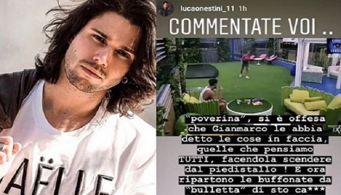 Grande Fratello 2019, Luca Onestini asfalta la De André: "Bulletta del..."