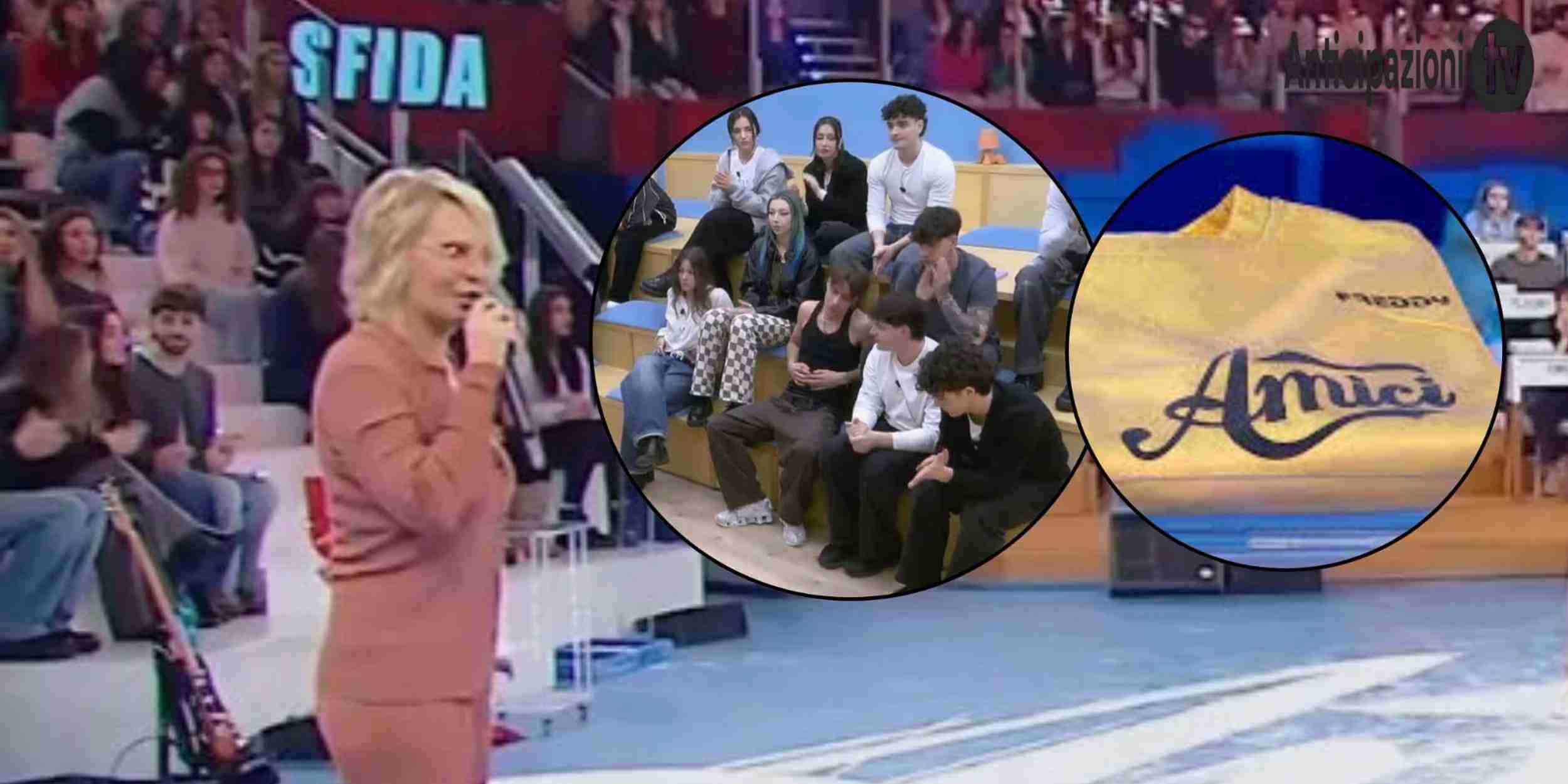 Amici 25 registrazione 12 Febbraio 2026 con classifica gara canto, gara ballo e maglie per il Serale
