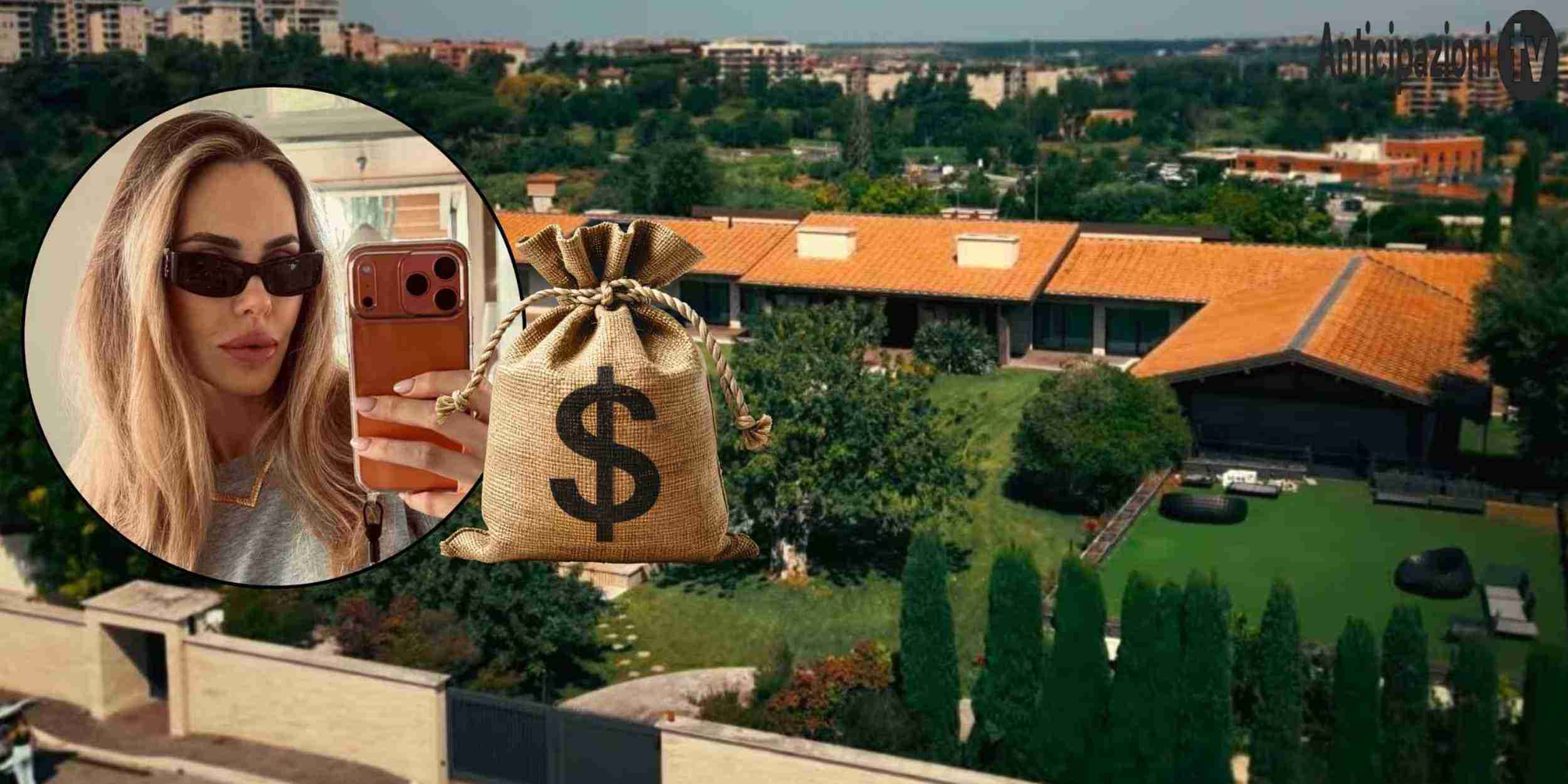 Ilary Blasi patrimonio villa Eur Roma