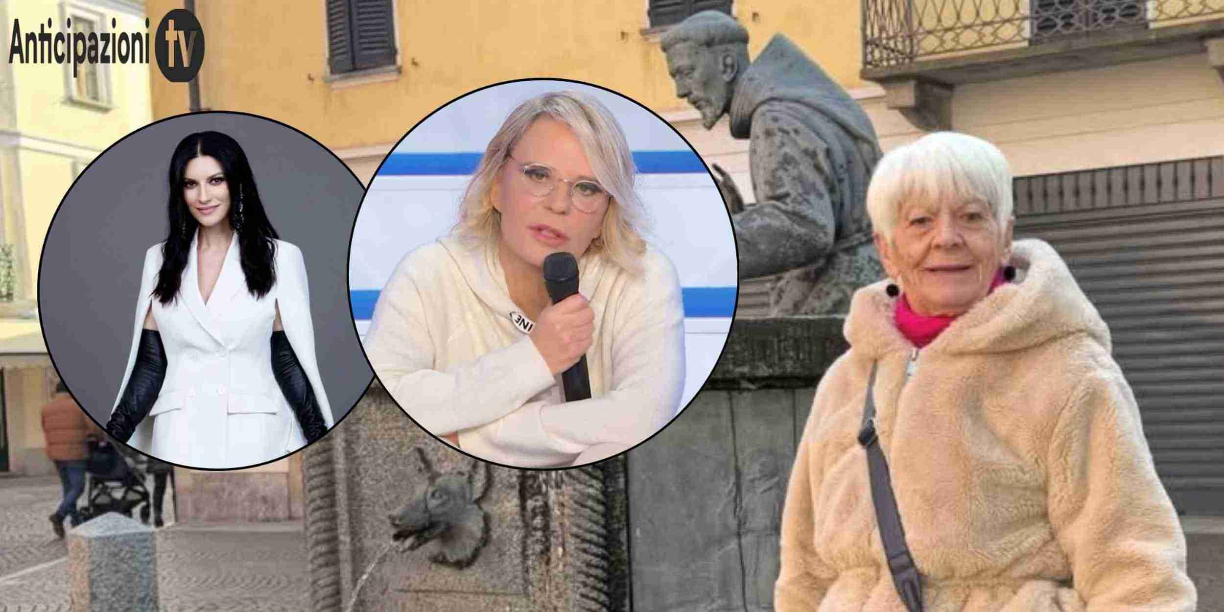 Pinuccia Della Giovanna in diretta social con nuovo look mentre commenta Sanremo 2026 e lancia un appello a Maria De Filippi per tornare a Uomini e Donne.