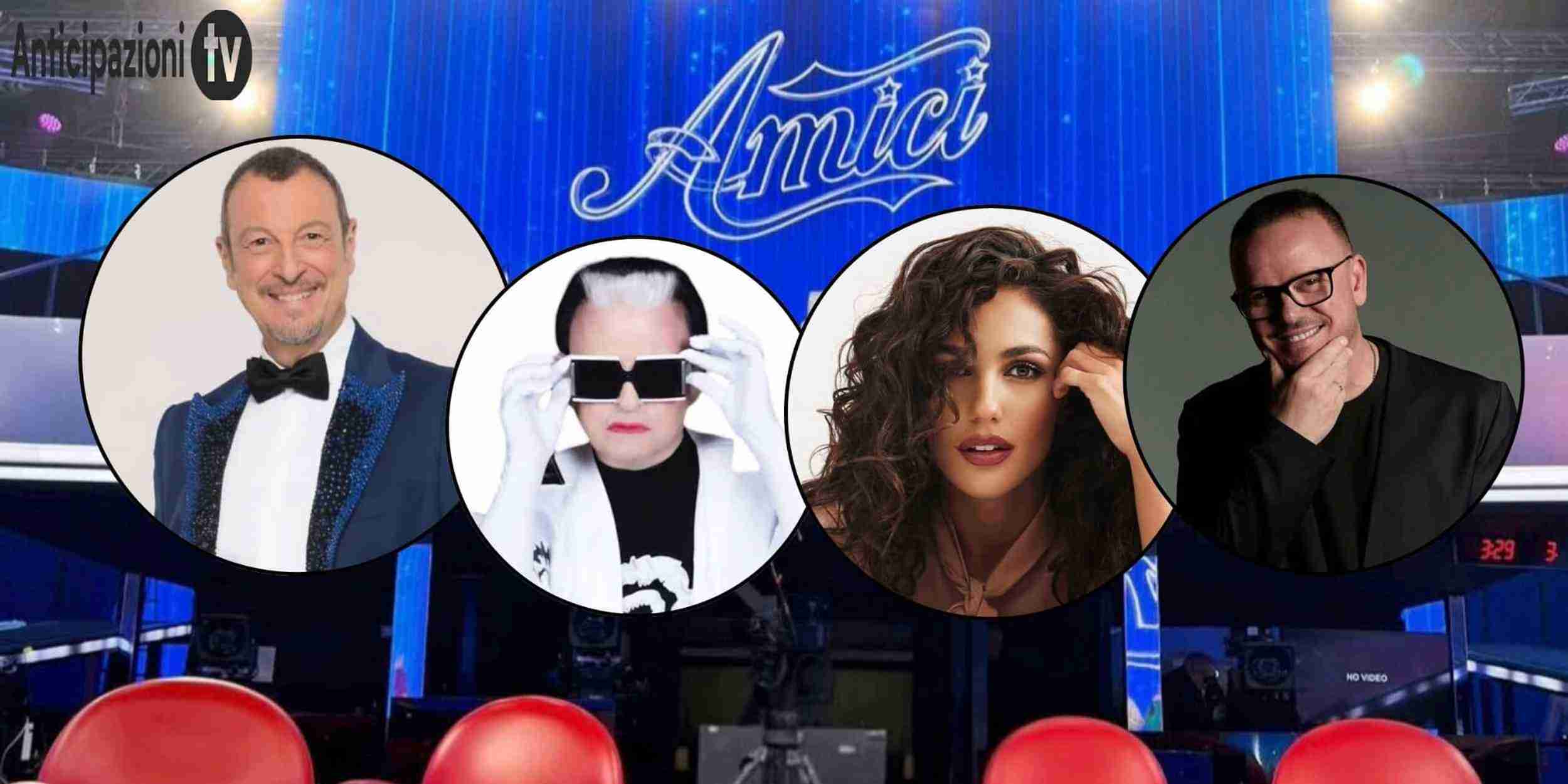 giudici Amici 25 cachet Amadeus Malgioglio D'Amario D'Alessio