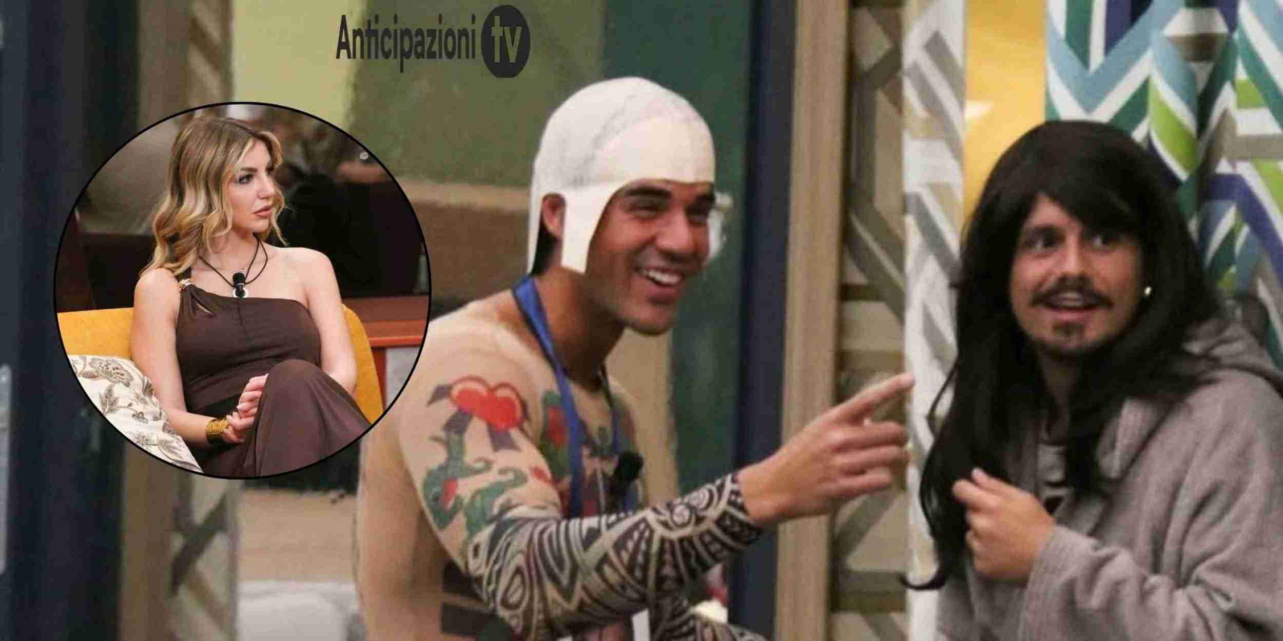 GF Vip 8, polemica per il gesto di Renato e Nicolò su Lucia: cosa hanno fatto
