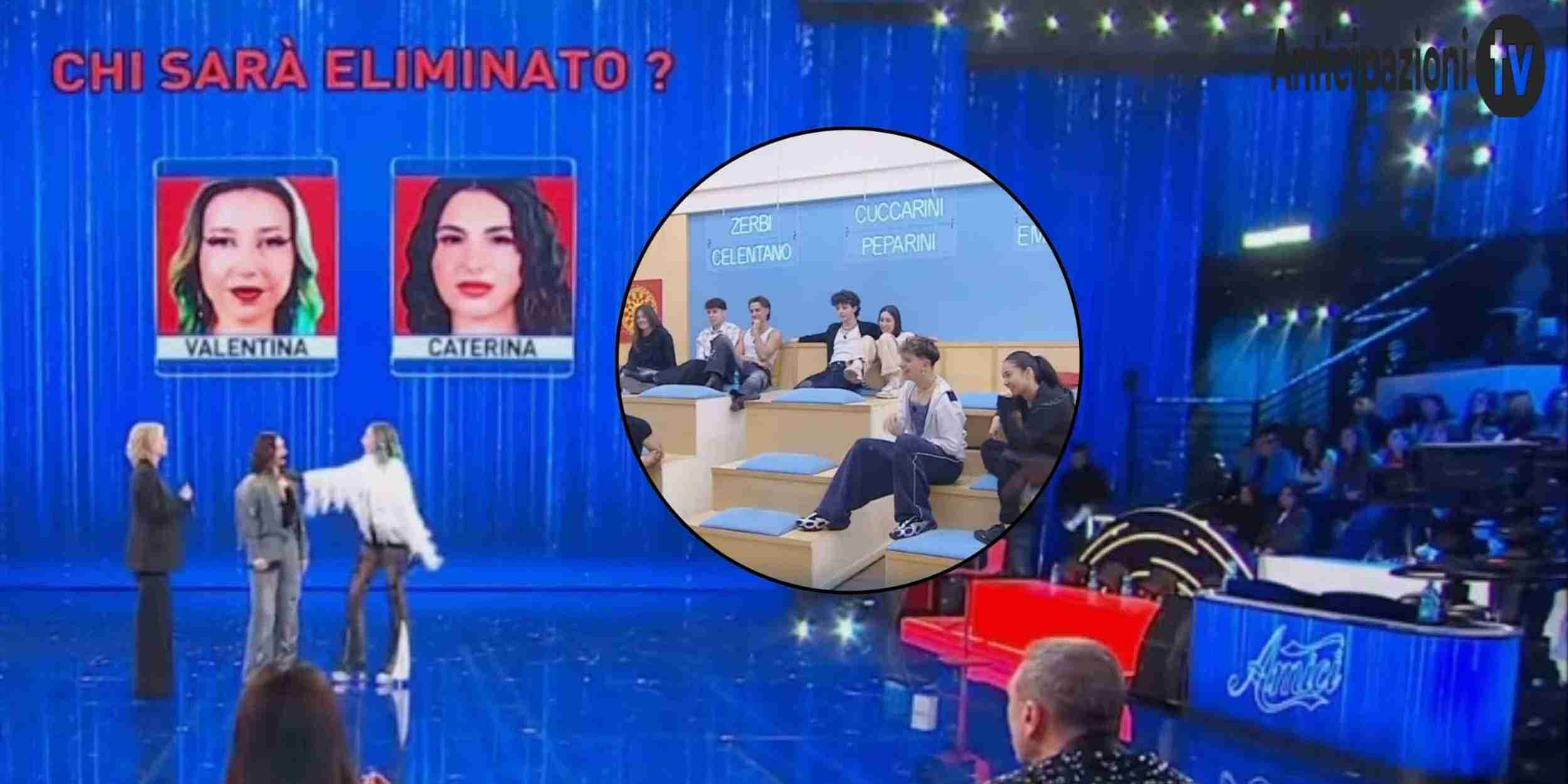 Amici 25 Serale 4 aprile ospiti Maupas Canalis ballottaggio Valentina Caterina