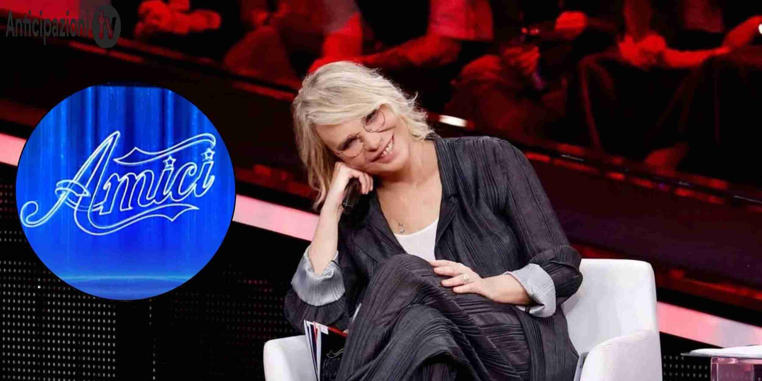 Maria De Filippi nello studio di Amici