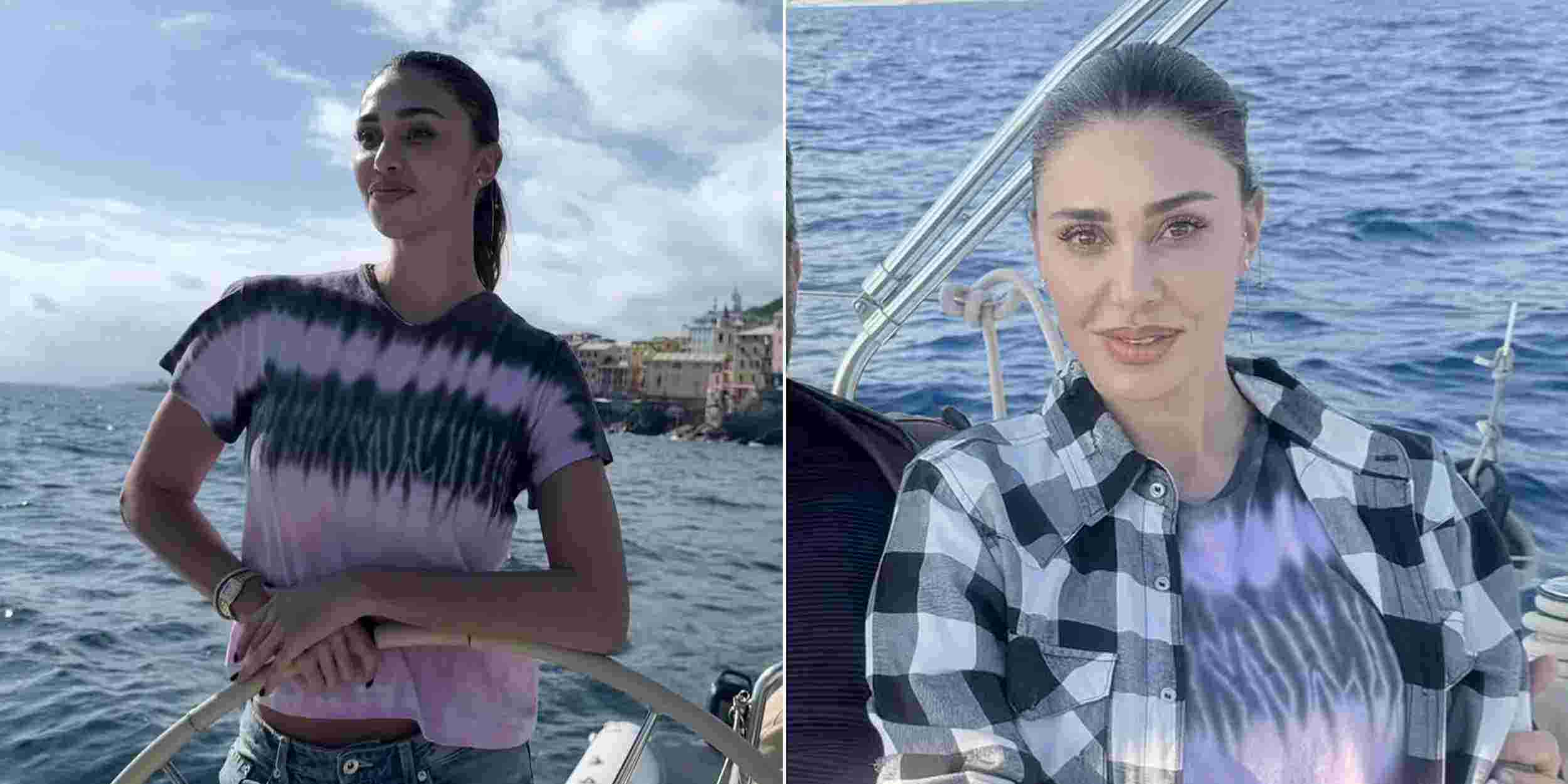 Belen Rodriguez con misterioso accompagnatore