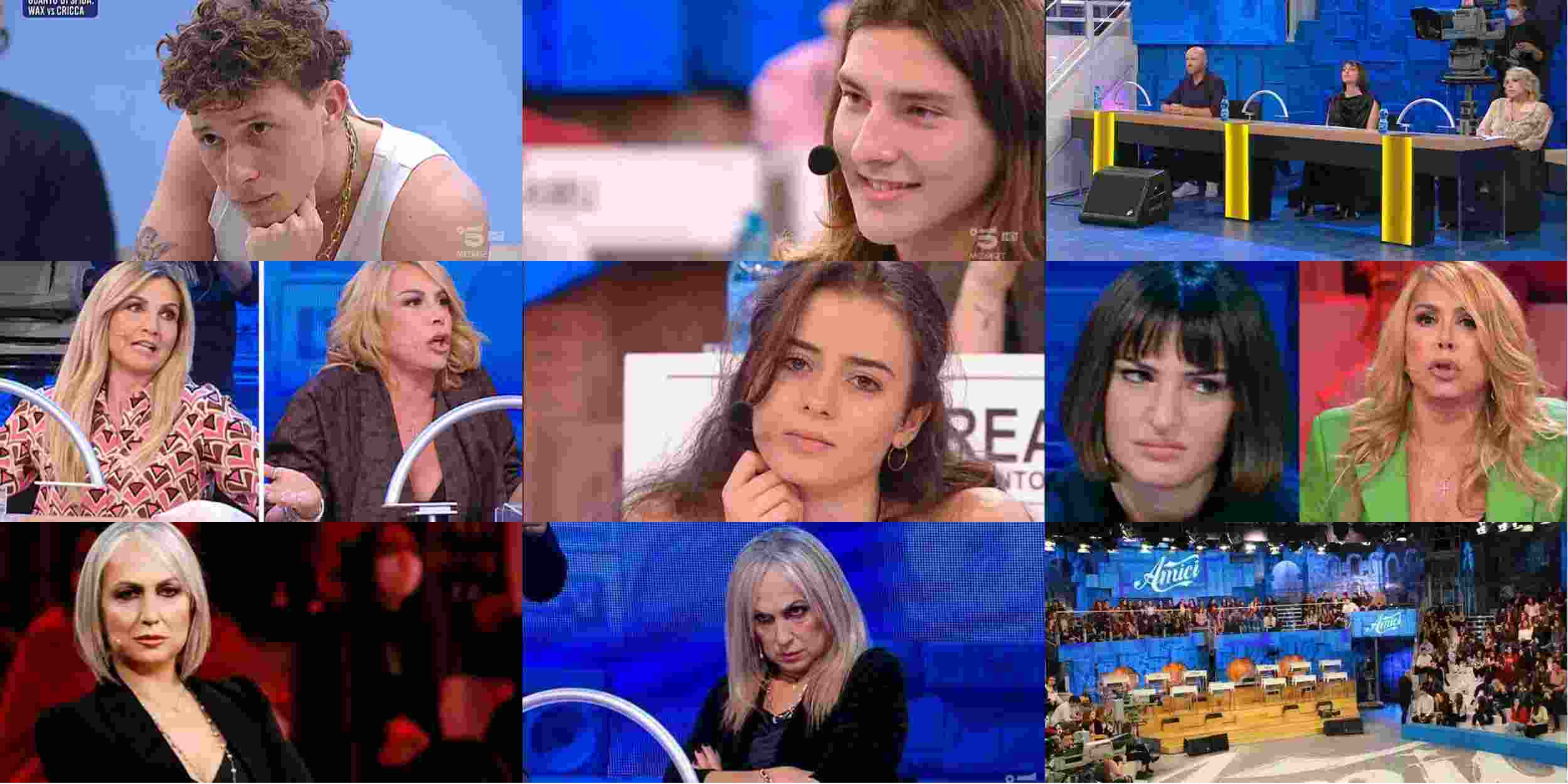 Amici 22, Wax dà di matto dopo il guanto di sfida di Arisa: parolacce e gestacci