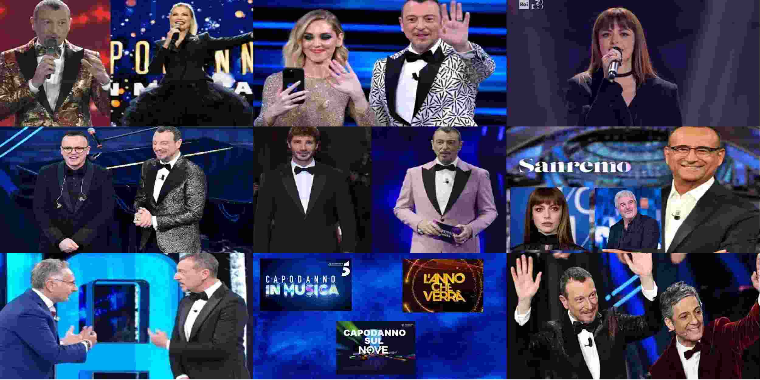 Amadeus stravince la sfida di Capodanno: notte fonda per Federica Panicucci
