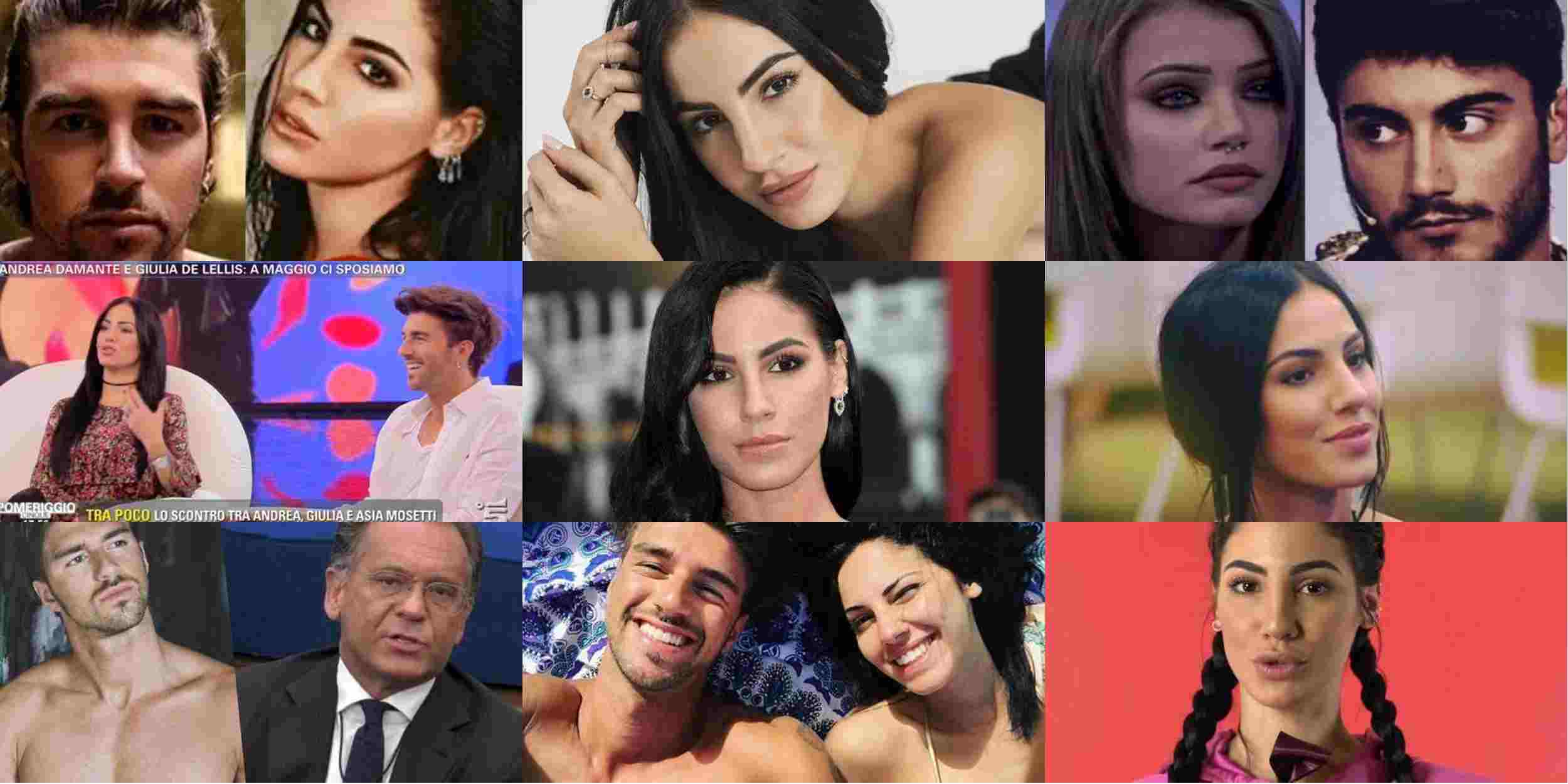 Uomini e Donne gossip, Andrea Damante e Giulia De Lellis: emozionano le loro dediche social
