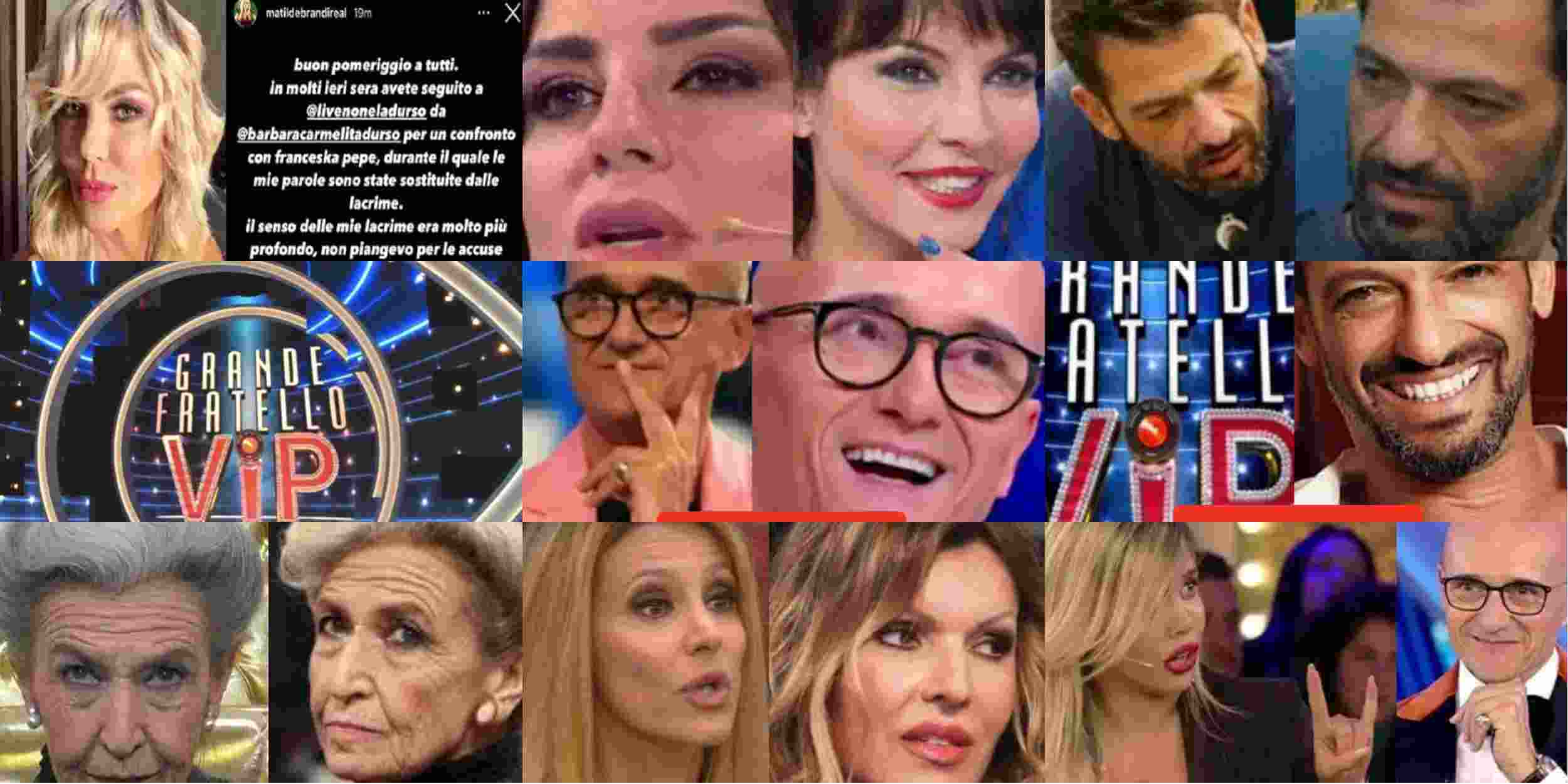GF Vip 5, il dramma Matilde Brandi: "Uccido te e le tue figlie con l'acido"