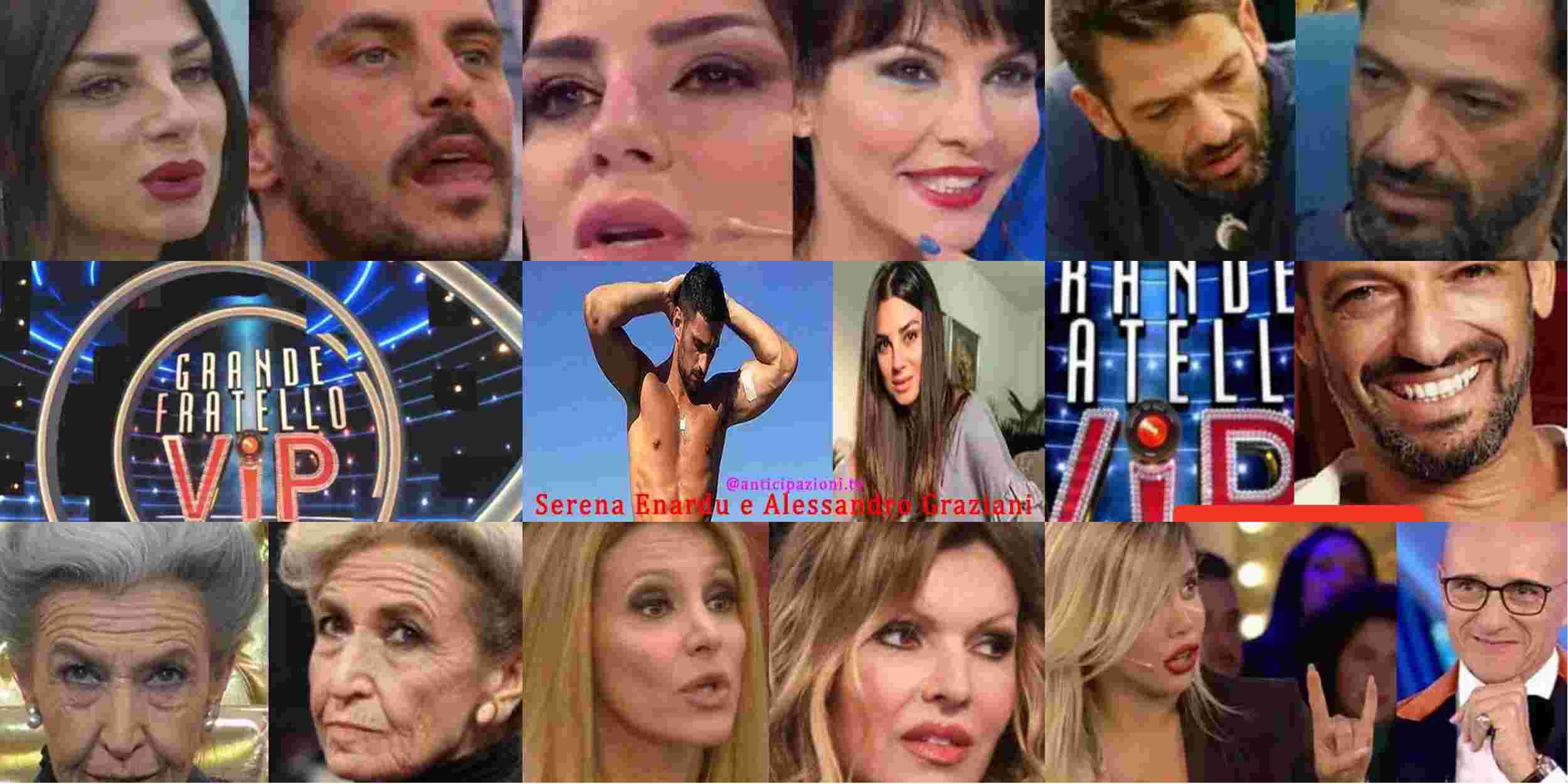 GF Vip 2020, Serena Enardu prende in giro le difficoltà economiche di Andrea Montovoli