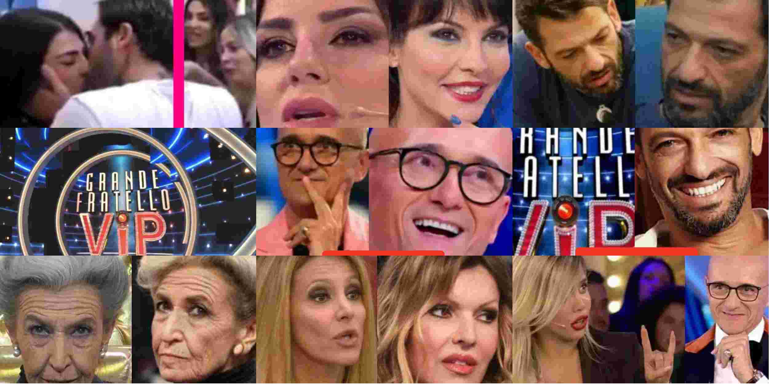 GF Vip 5, i gieffini giocano al bacio sotto il vischio e i Salemelli si lasciano andare