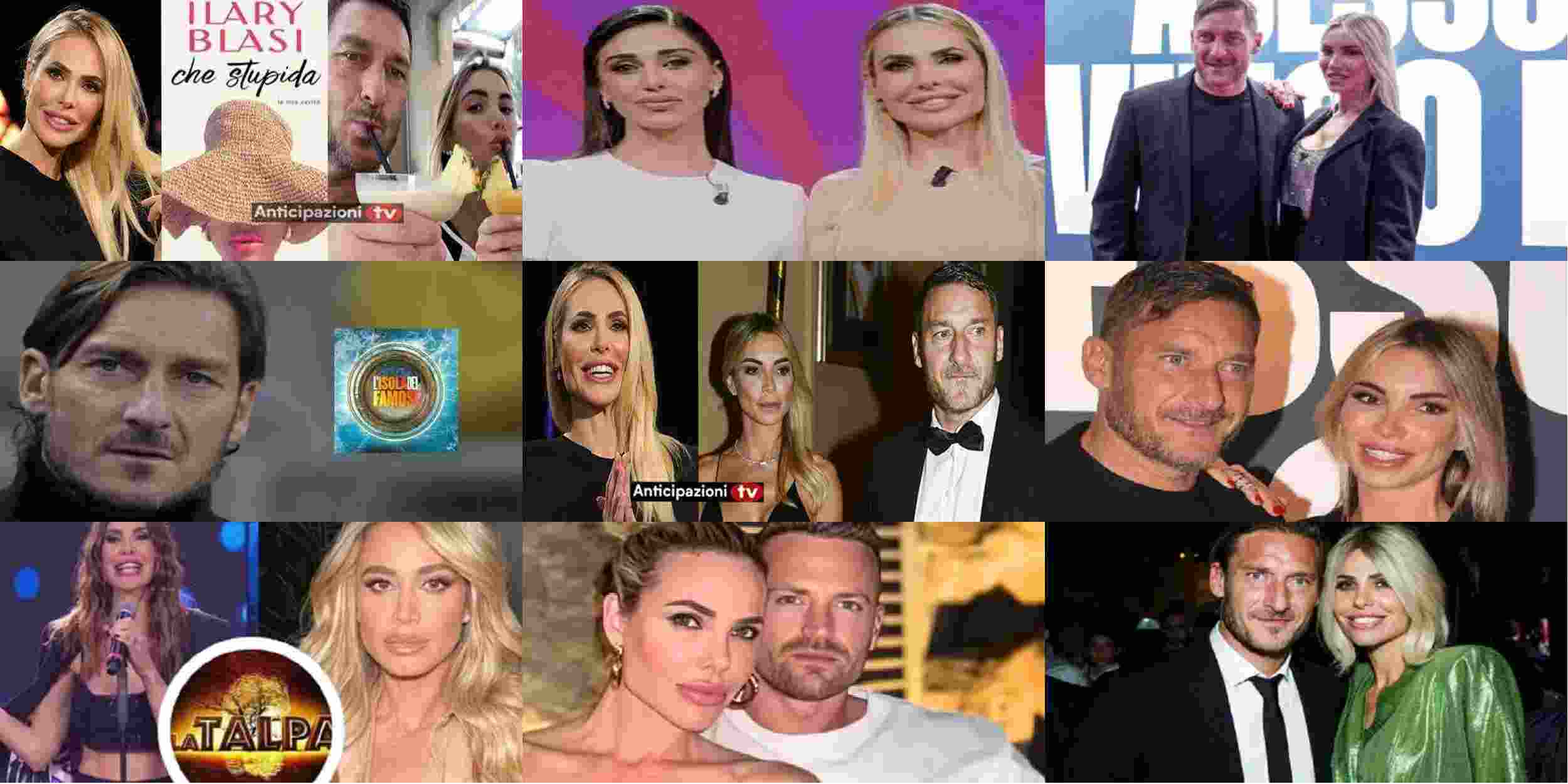 Ilary Blasi annuncia il suo libro: Francesco Totti e Noemi Bocchi reagiscono con una frecciatina