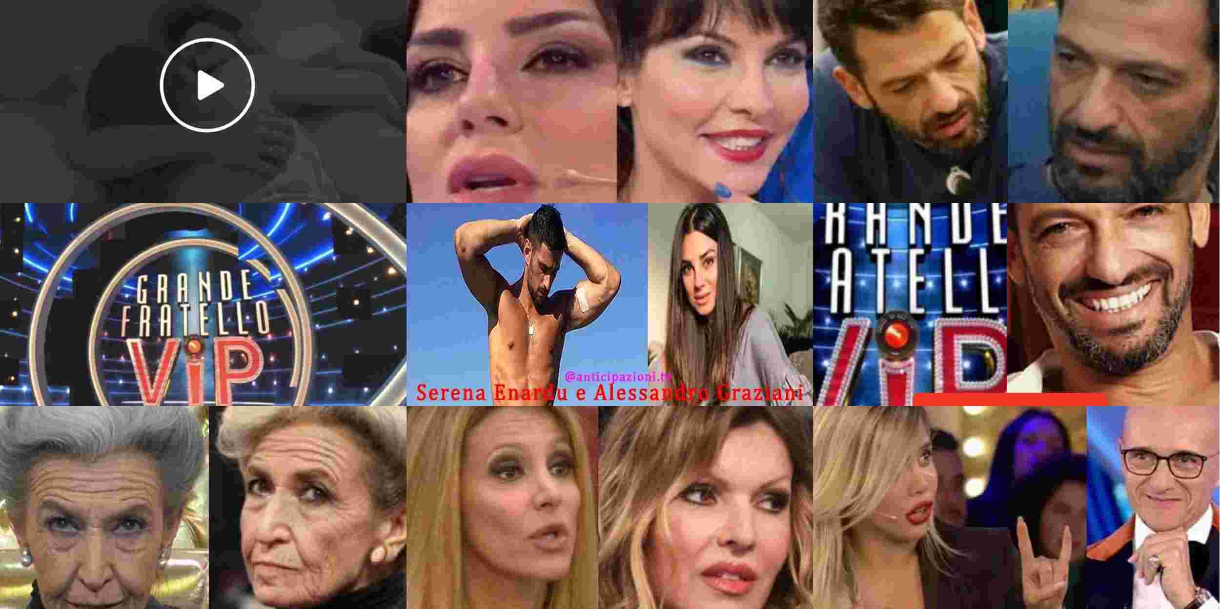 Grande Fratello Vip, Pago e Serena a luci rosse: lei ansima, lui non si controlla