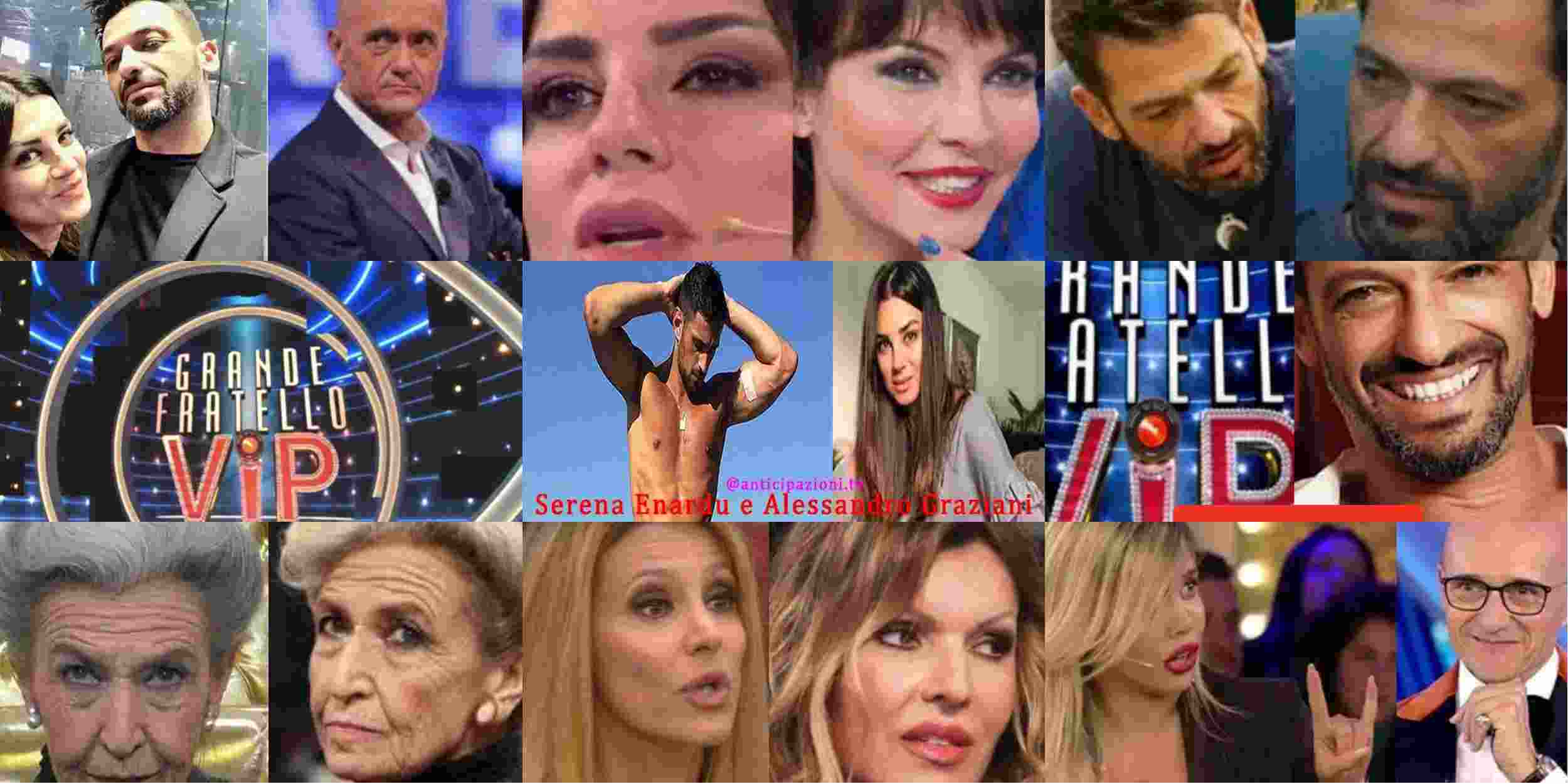 Pago e Serena si fanno beffe di Signorini e gli ascolti del GF Vip scendono ai minimi storici