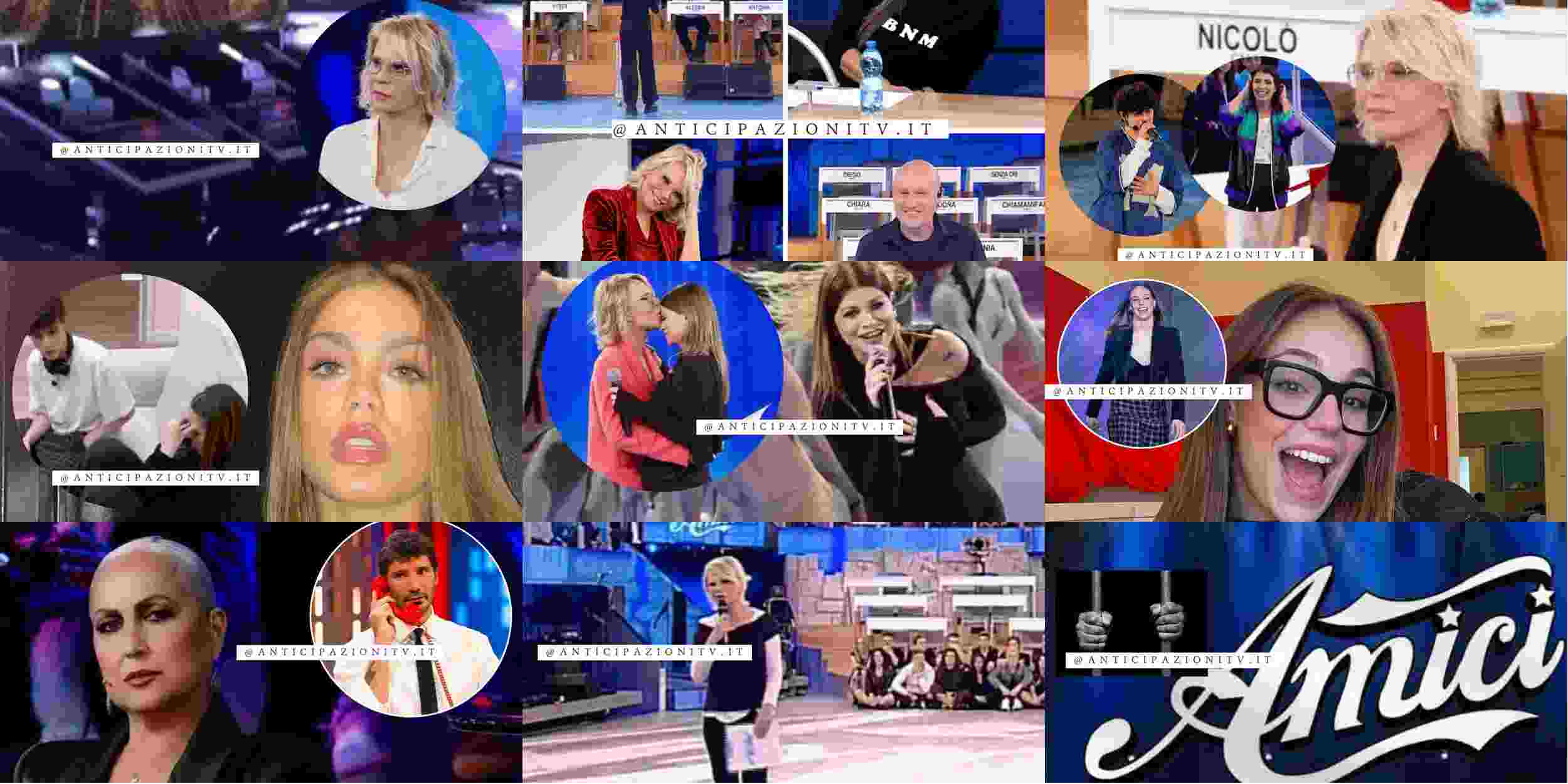 Amici, registrazione 24 aprile 2025: triste eliminazione, Maria interviene