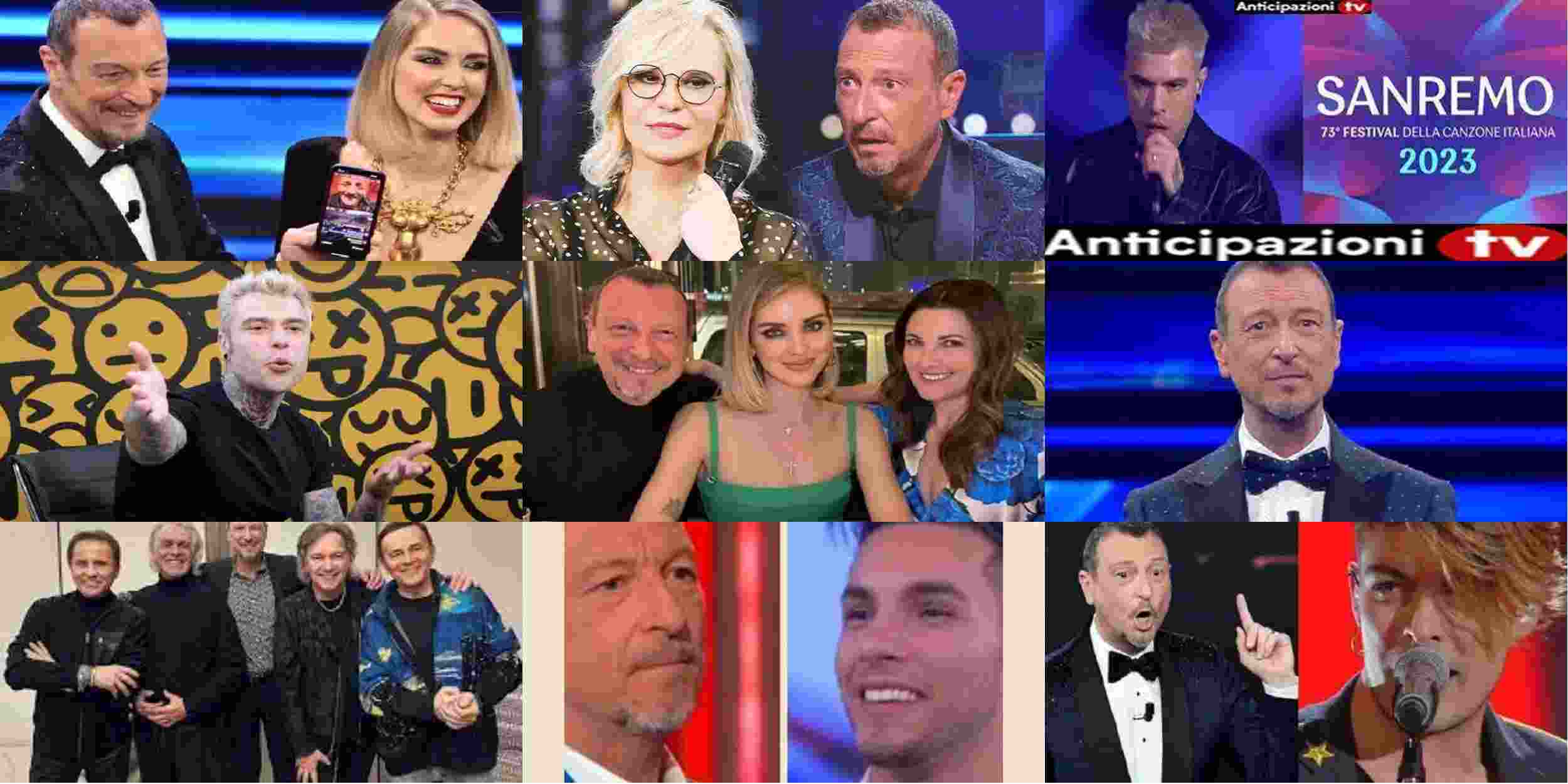Sanremo 2023, multa salatissima alla Rai: “Pubblicità occulta di Ferragni e Amadeus”