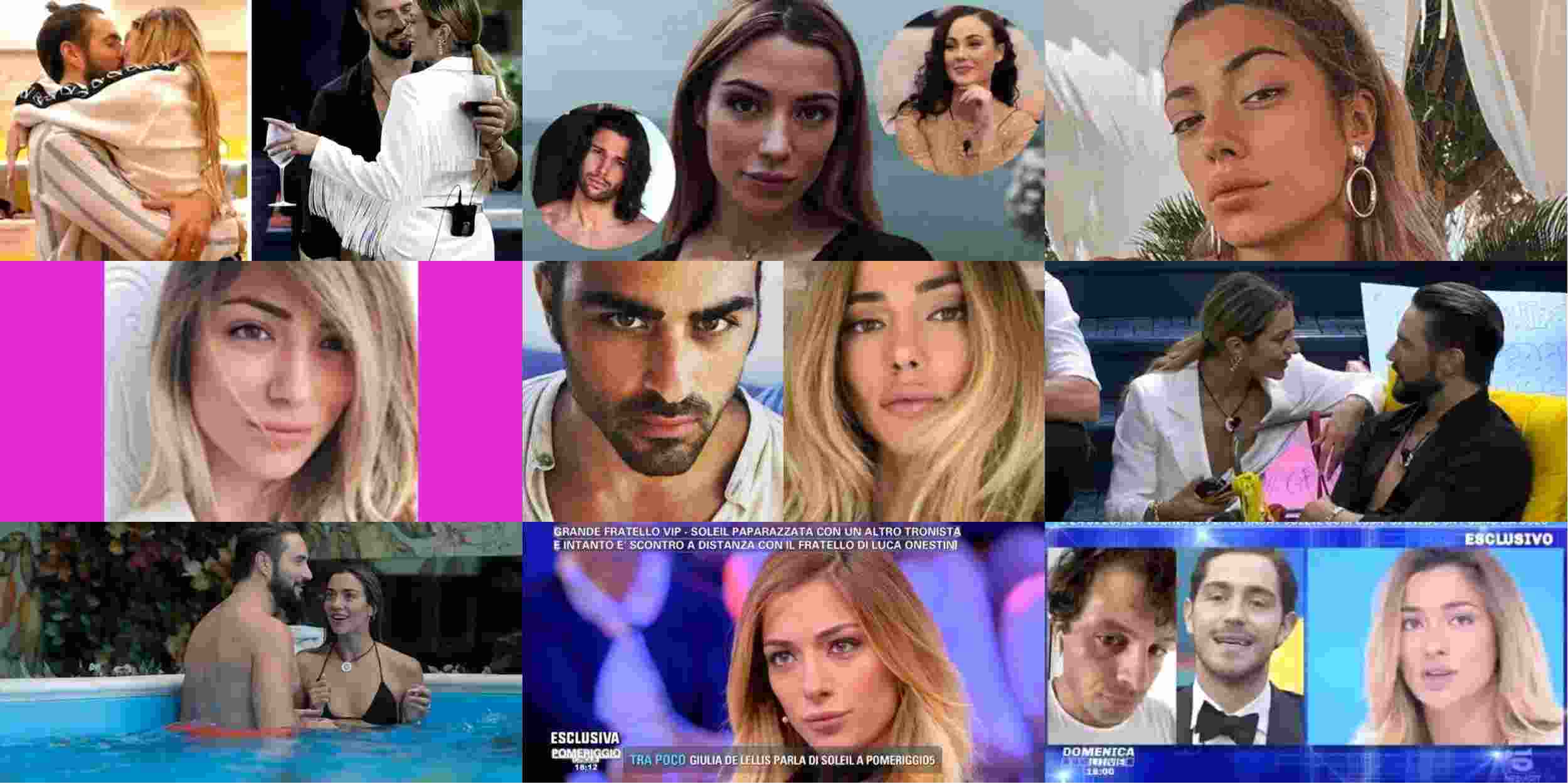 Gf Vip 2021, Scene a luci rosse e baci tra Alex Belli e Soleil Sorge